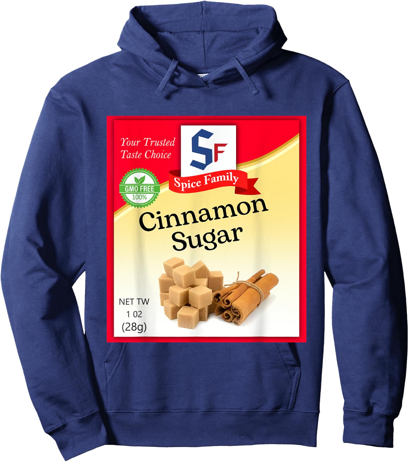 Cinnamon Sugar Condiment Holiday Spice Group Costumes Hoodie - Hoodie | Navy