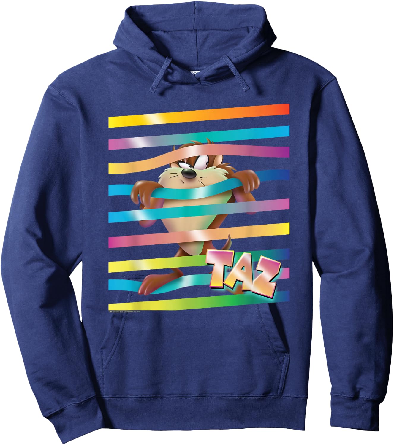 Looney Tunes Taz Stripes Hoodie - Hoodie | Navy