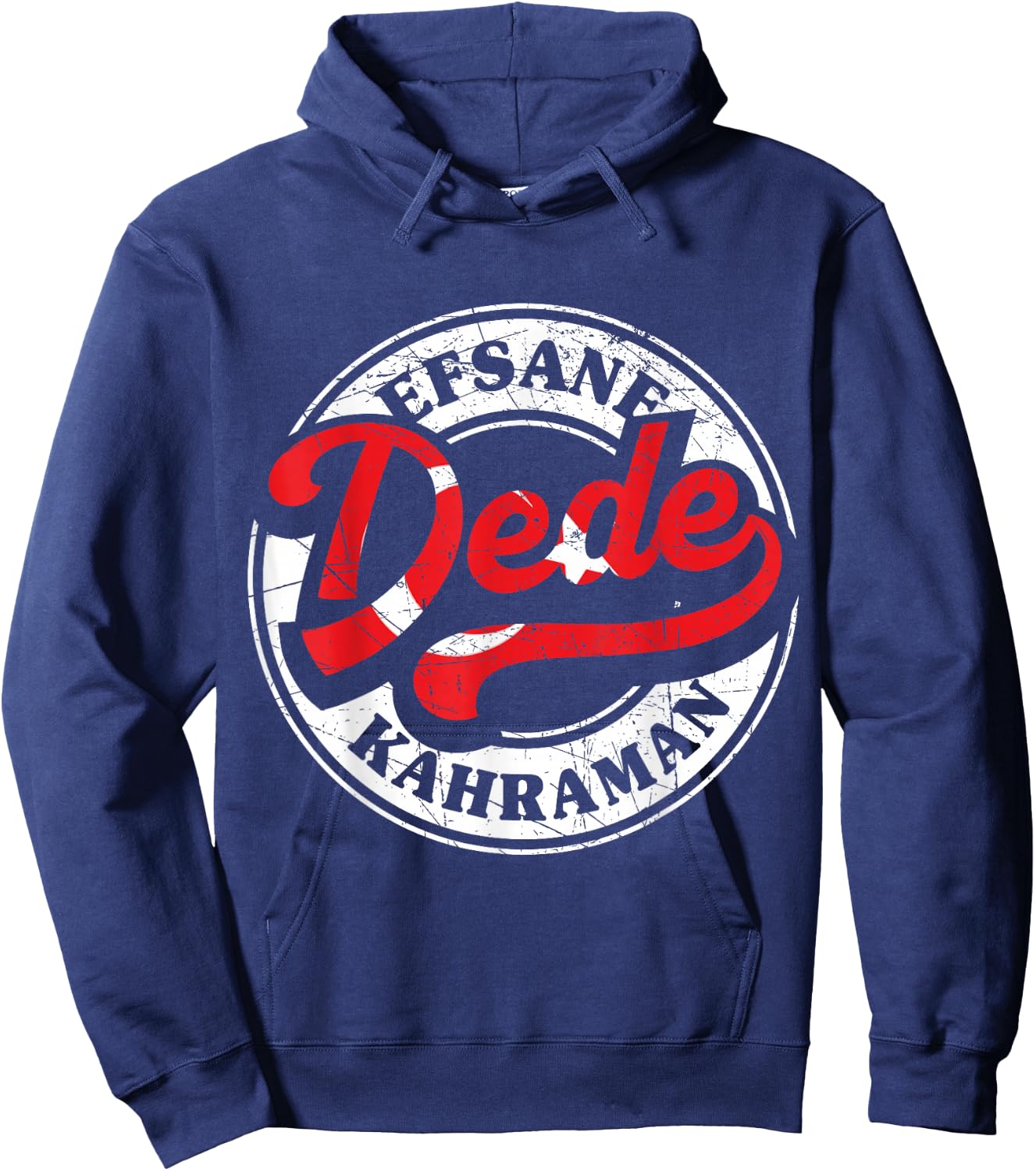 Bester Dede Der Welt Türkischer Opa Großvater Türkei Retro Hoodie - Hoodie | Navy
