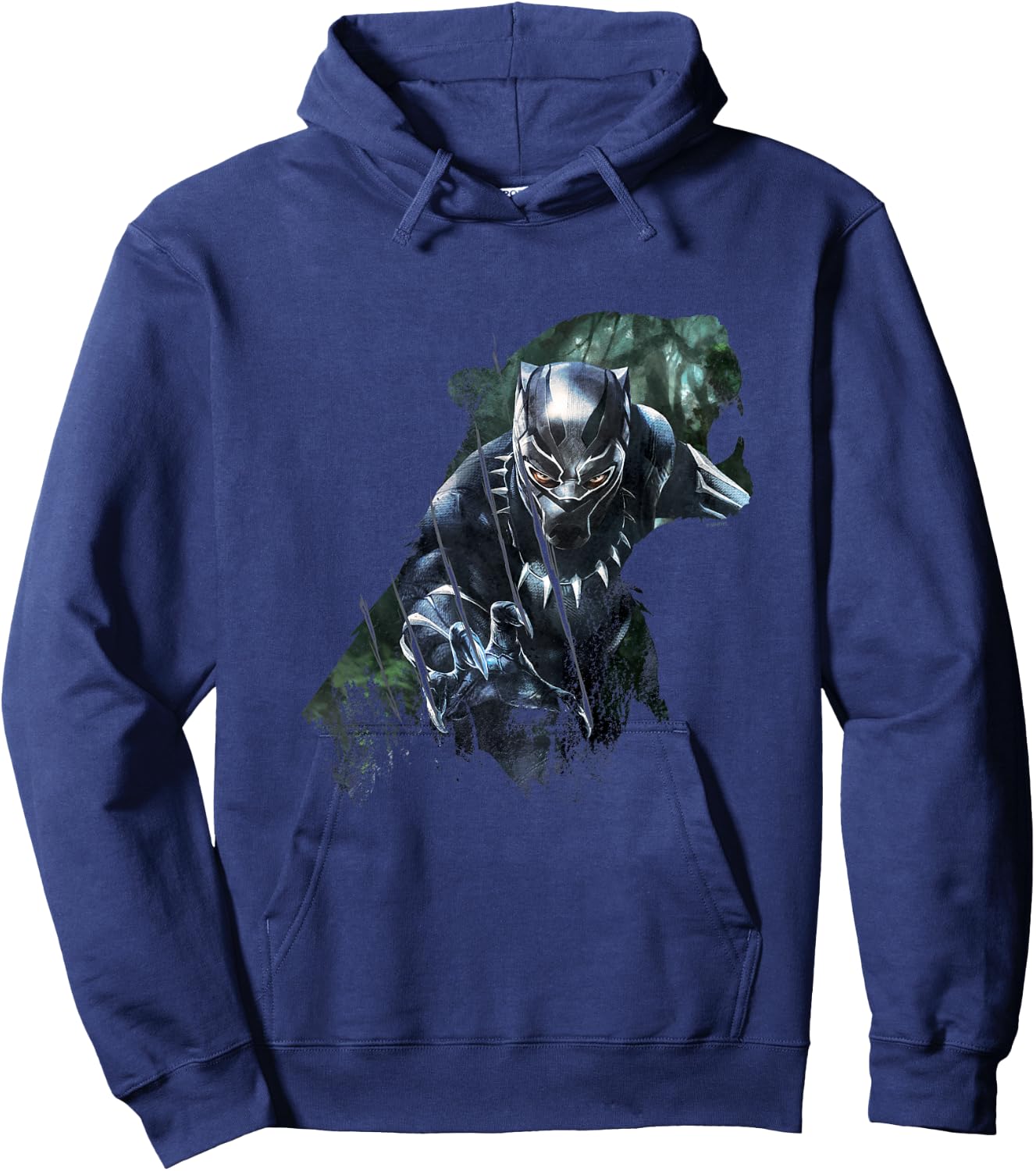 Kids Black Panther Wild Sillhouette , Black, 2 Hoodie - Hoodie | Navy