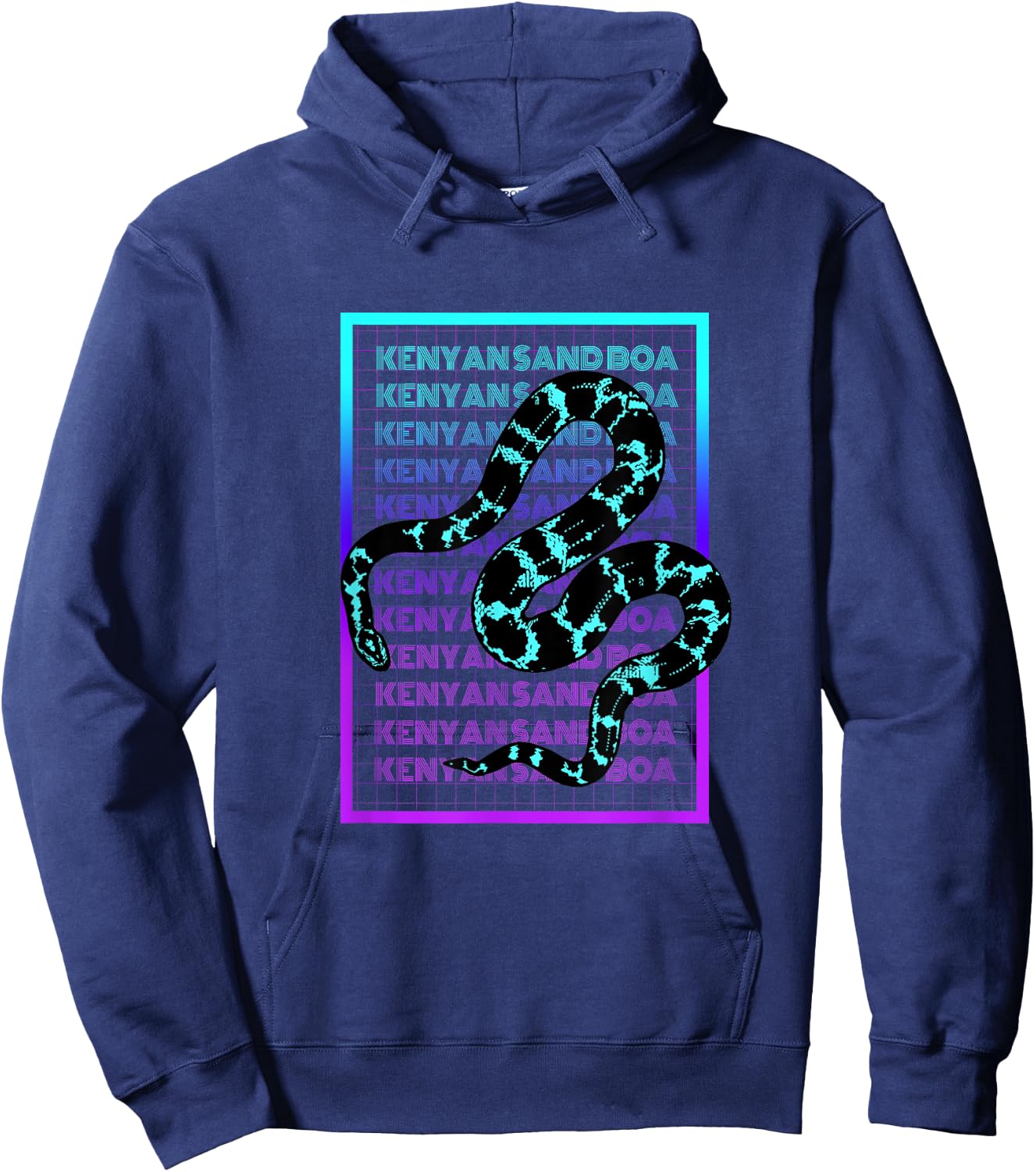 Kenyan Sand Boa Snake Vintage Retro Kenyan Sand Boa Hoodie - Hoodie | Navy