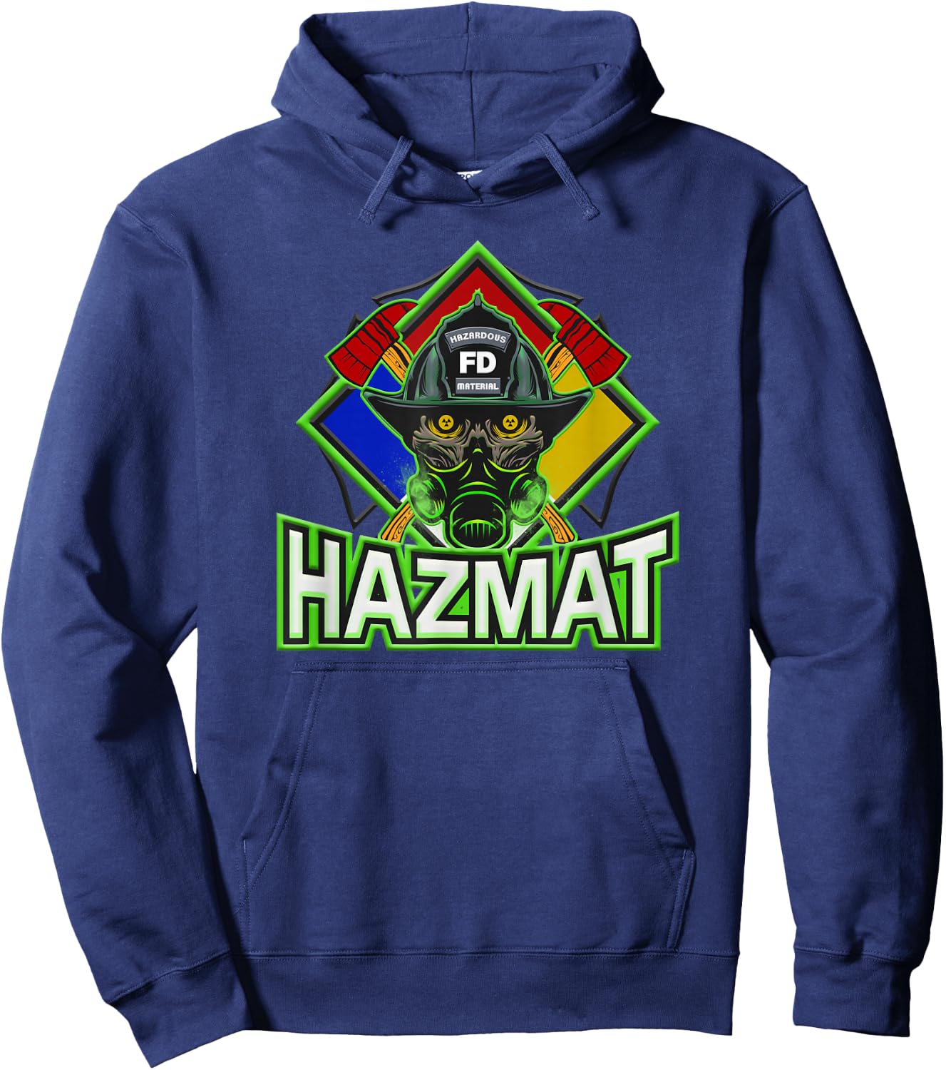 Hazmat Hazardous Material Firefighter Technician Hoodie - Hoodie | Navy