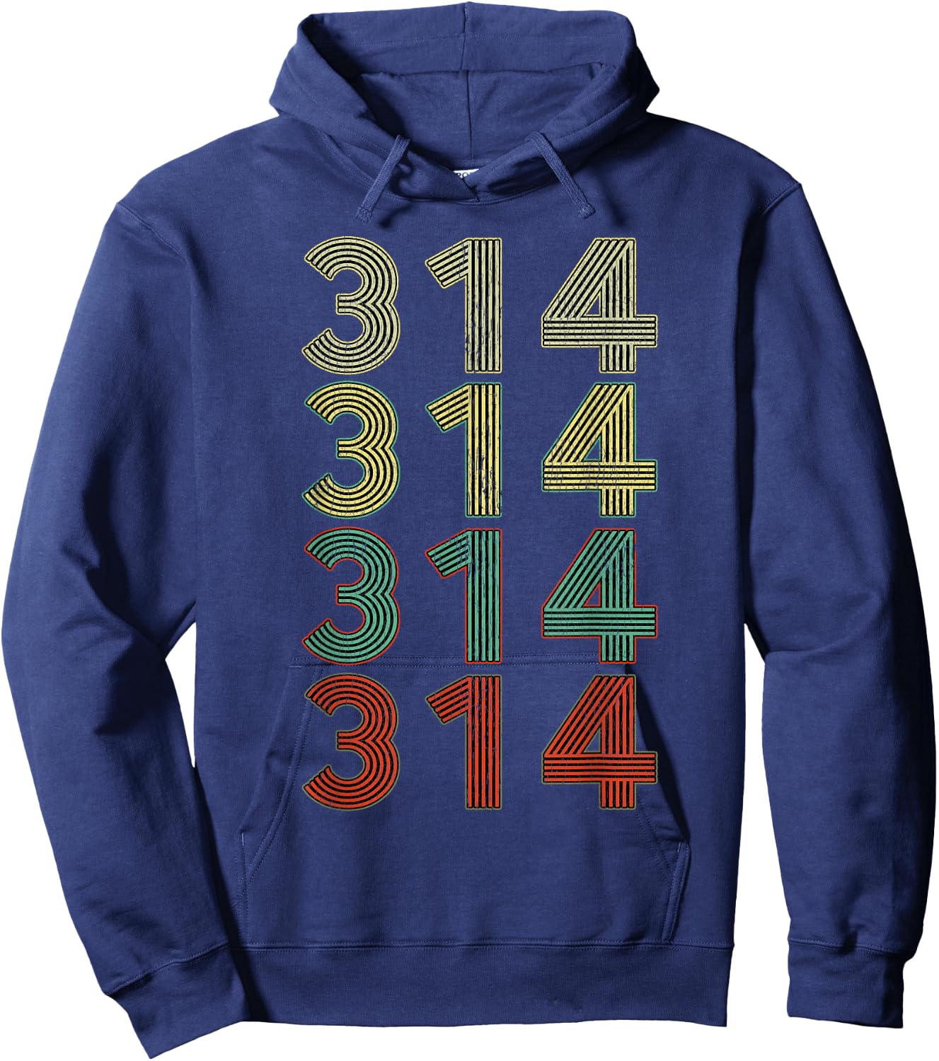 Vintage St Louis Retro 80's 314 Area Code Missouri t Hoodie - Hoodie | Navy