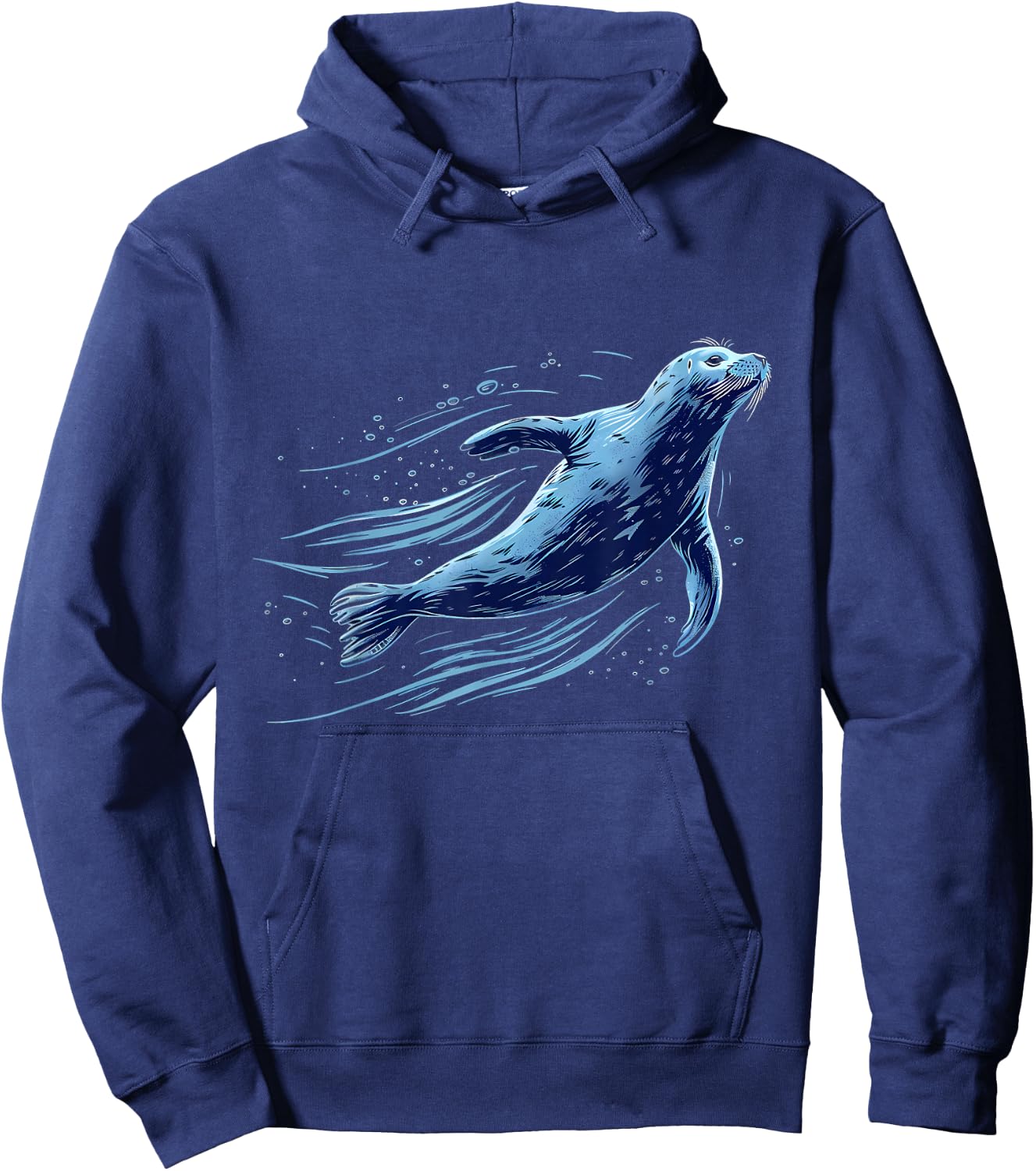 Seal Ocean Sea Animal Sea Ocean Seal Lover Marine Mammal Hoodie - Hoodie | Navy