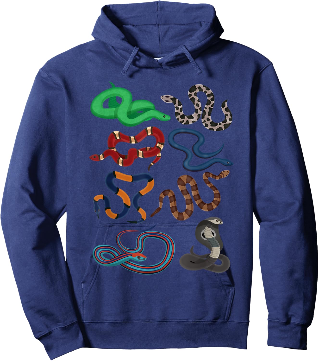 Different Types Of Snakes - Serpent Zoo Snake Reptile Lover Hoodie - Hoodie | Navy