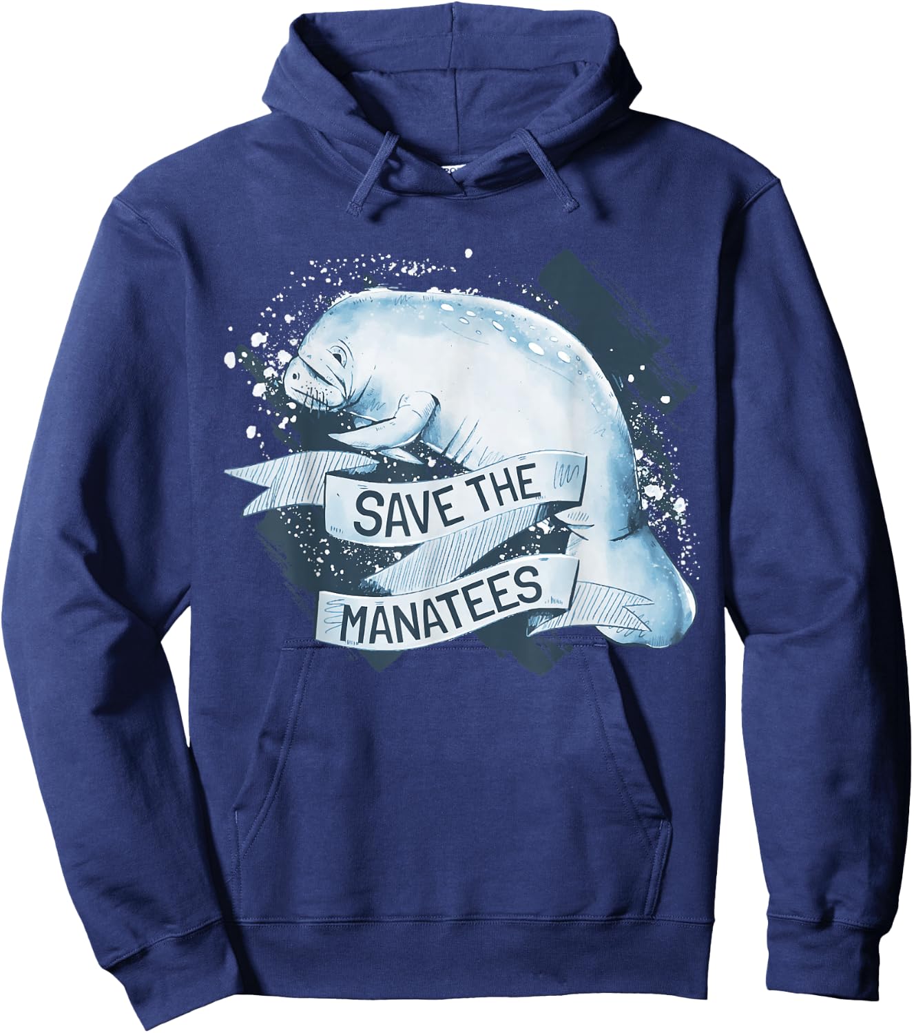 Save The Manatees I Manatee Appreciation Day I Manatee Hoodie - Hoodie | Navy