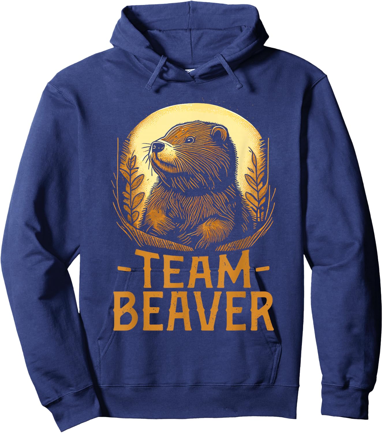 Team Beaver - Funny Cute Beaver Lover Hoodie - Hoodie | Navy
