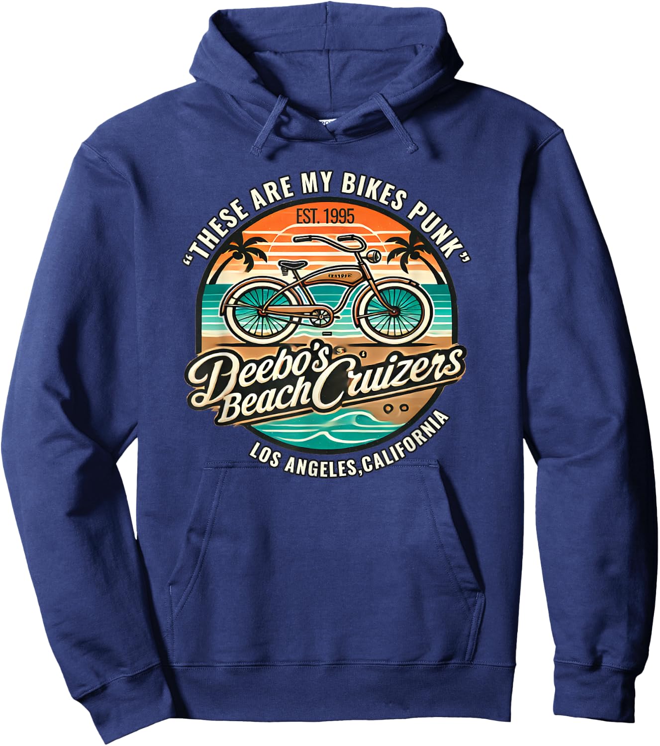 Deebo's Beach Cruisers Parody Bike Shop from the 90s Hoodie - Hoodie | Navy