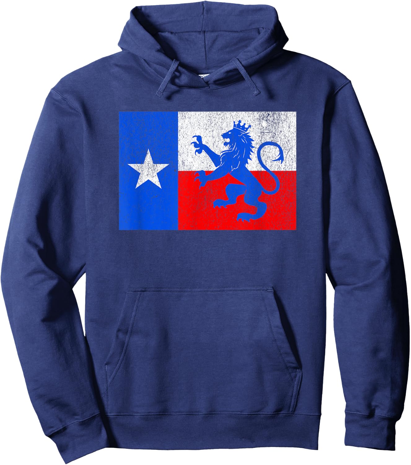 Texas Dutch Lion Flag Hoodie - Hoodie | Navy