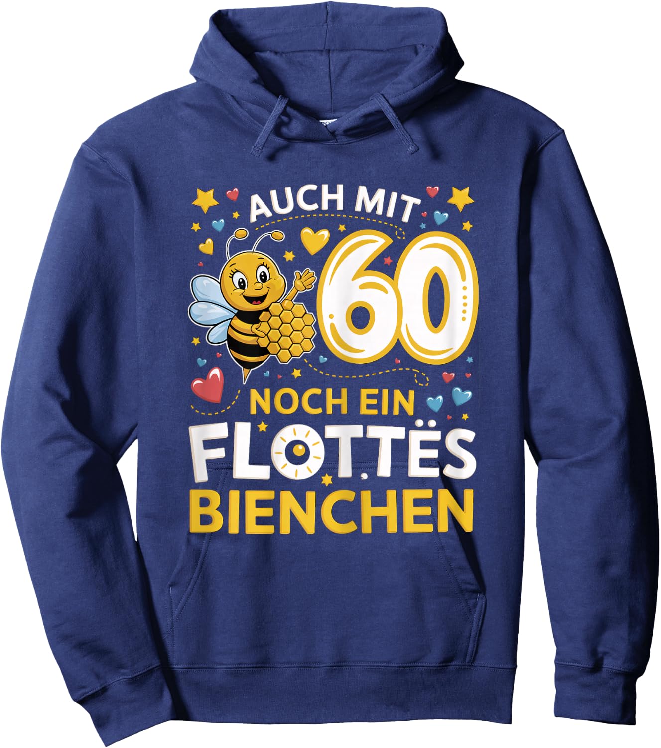 60th Birthday Woman 60 Years 1964 Decorative Funny Gift Women's , black Hoodie - Hoodie | Navy