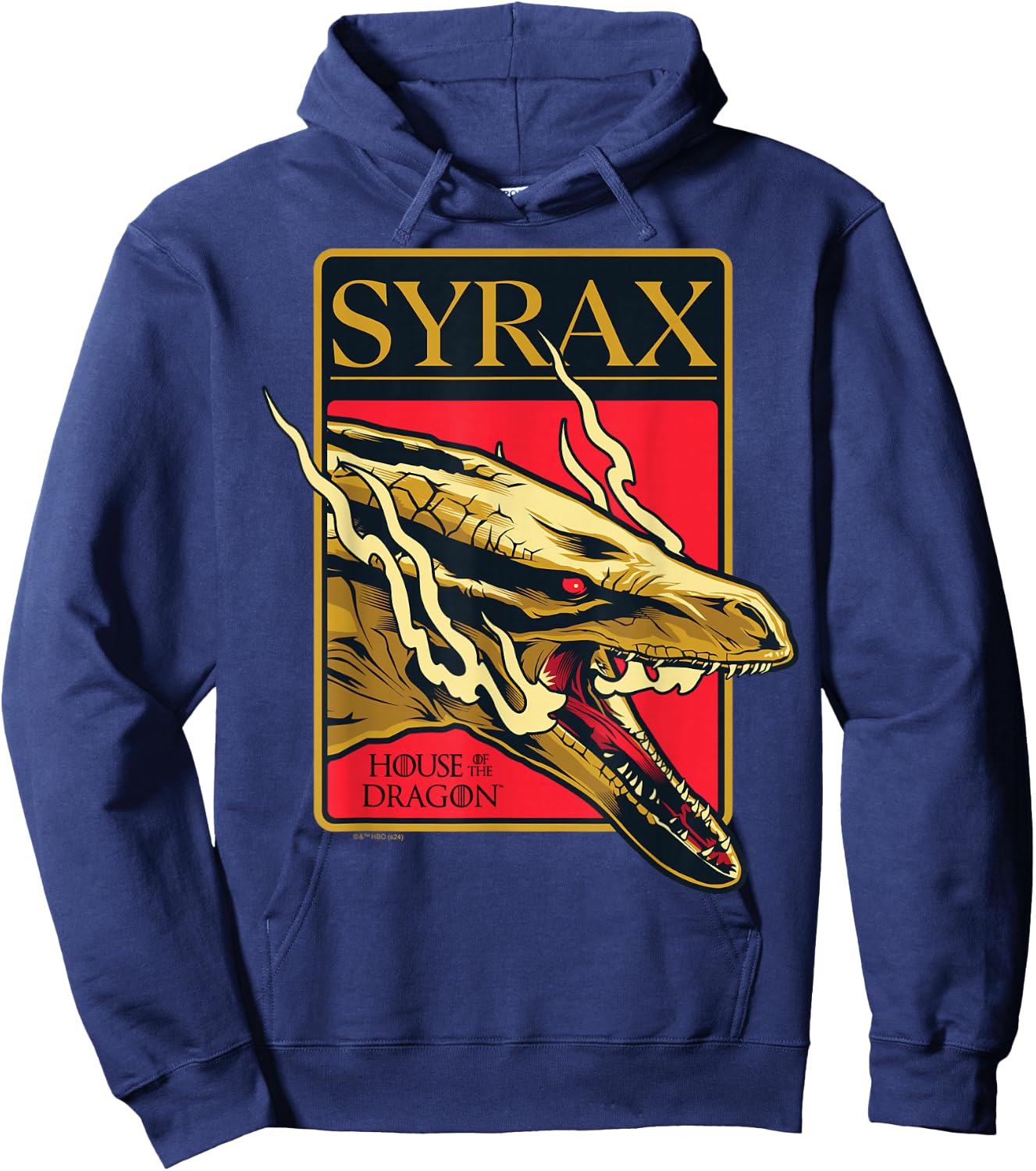 House Of The Dragon - Syrax Rhaenyra Targaryen Dragon Hoodie - Hoodie | Navy
