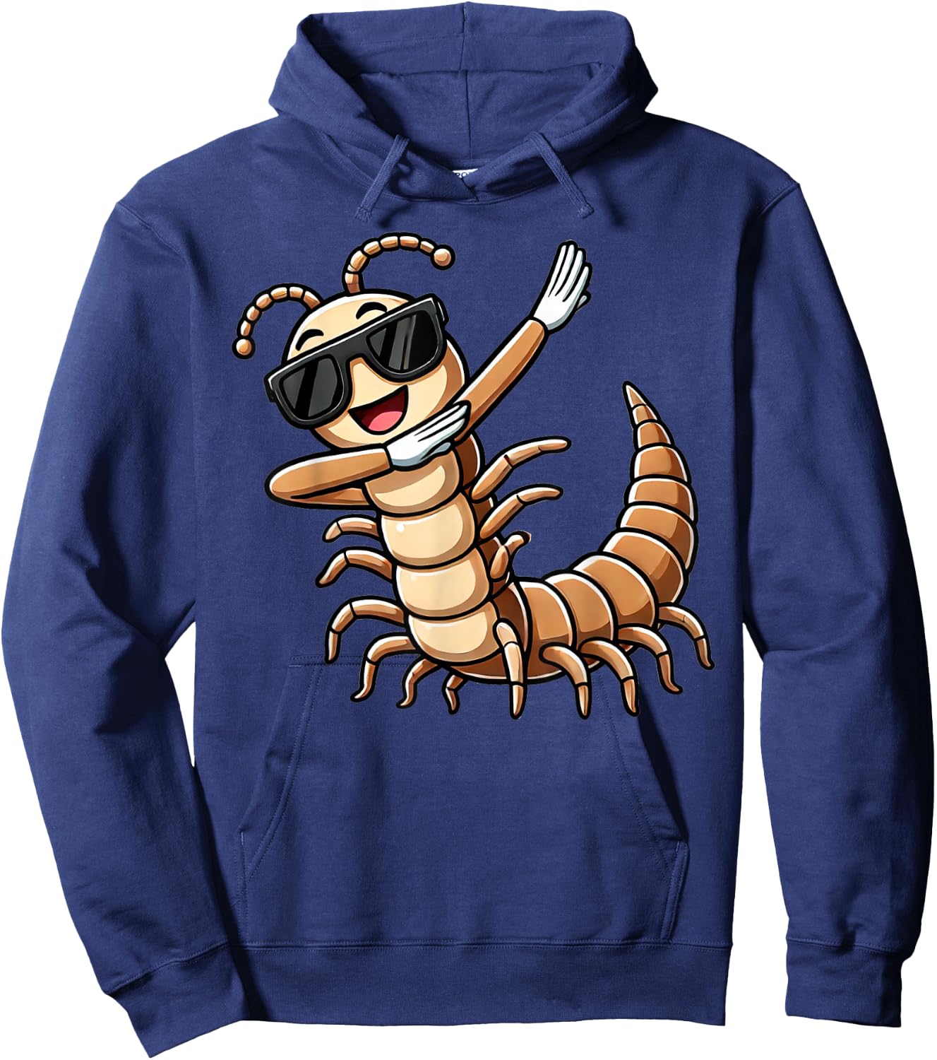 Dabbing Centipede Funny Insect with Centipede , black Hoodie - Hoodie | Navy
