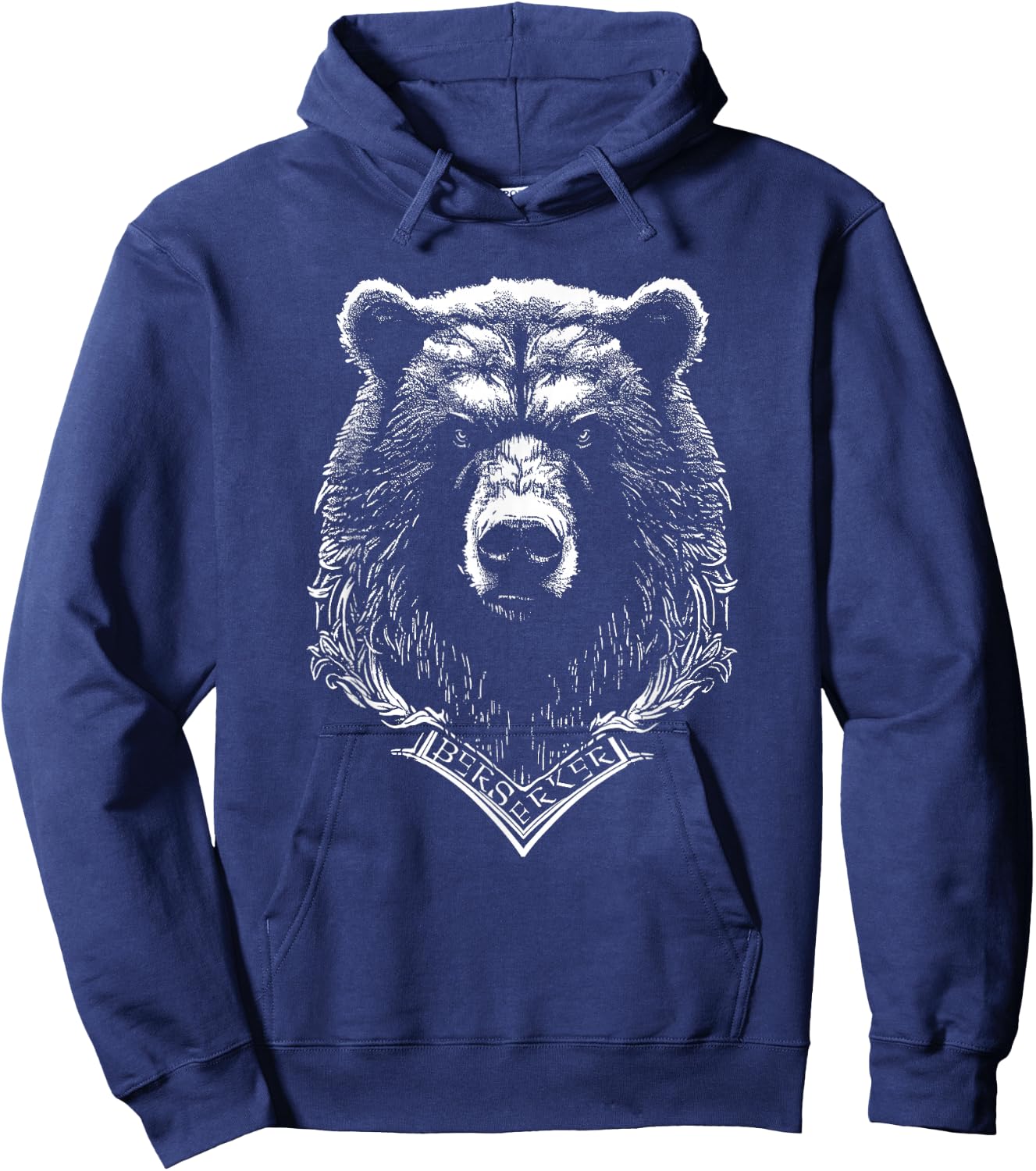 Berserker Bear Warrior Odin Nordic Mythology Viking Hoodie - Hoodie | Navy