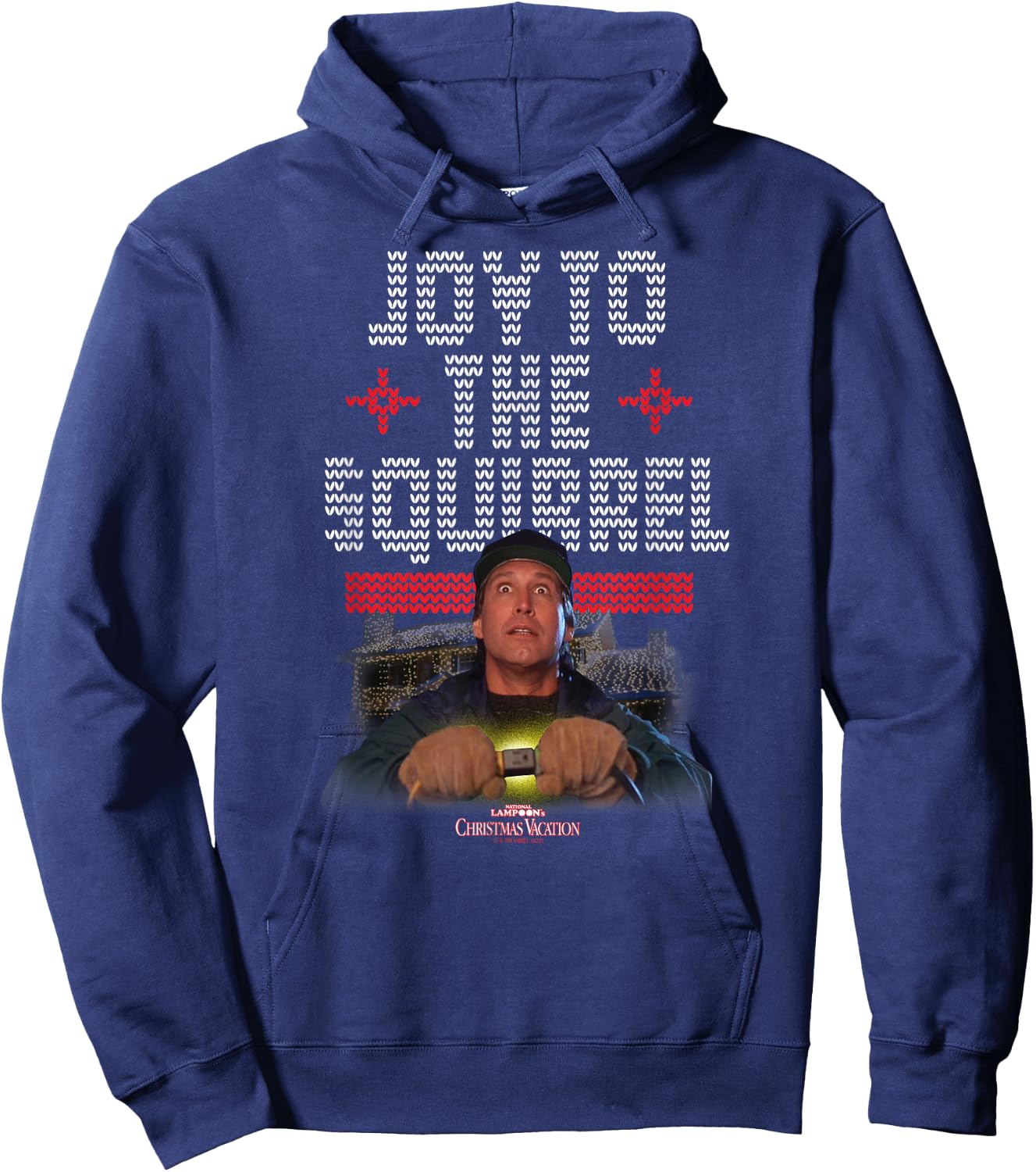 National Lampoon's Christmas Vacation - Joy To The Squirrel Hoodie - Hoodie | Navy