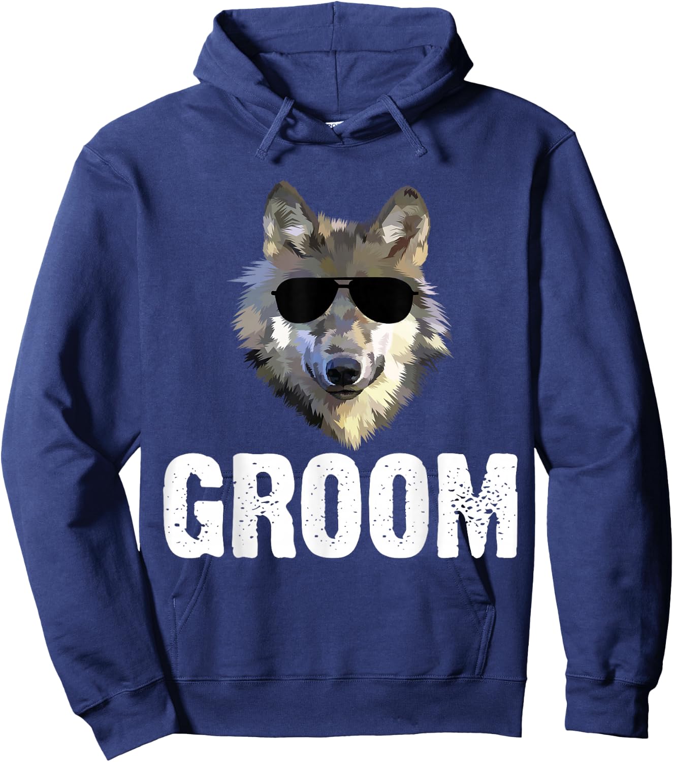 Grooms Wolfpack Bachelor Party Groomsmen Wedding Team Hoodie - Hoodie | Navy