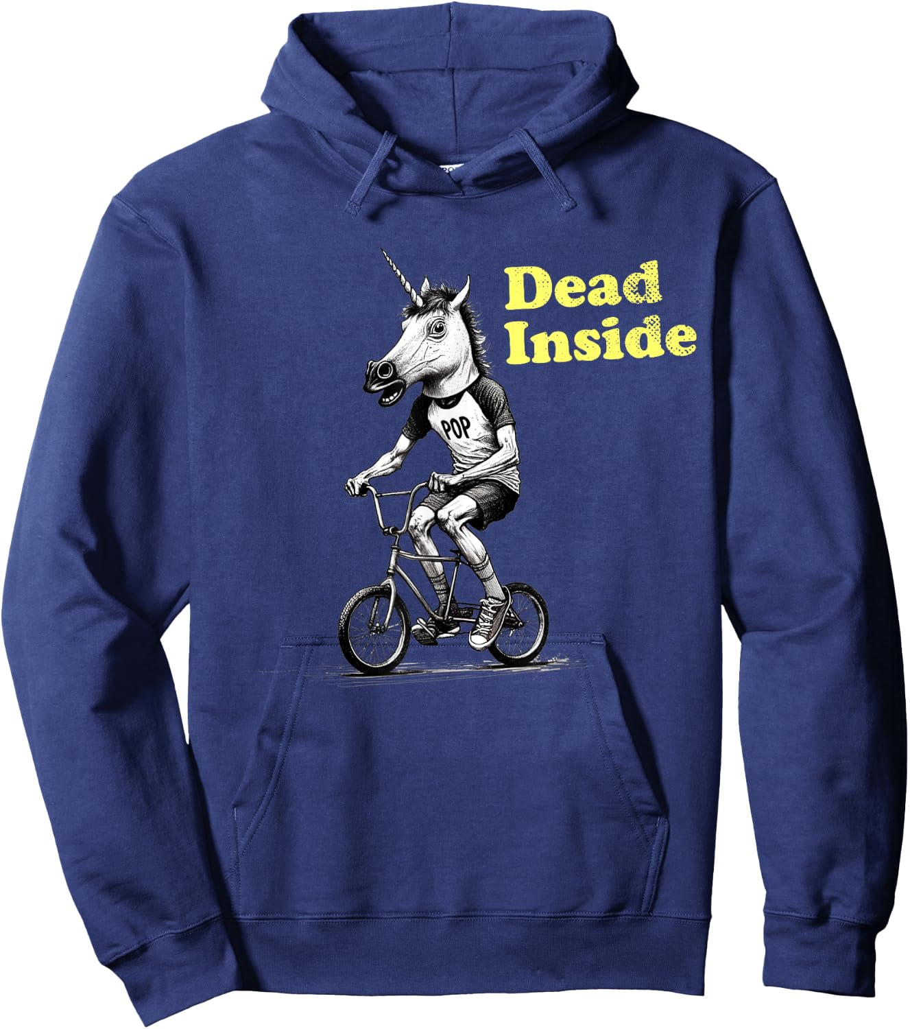 Funny I'm Dead Inside sarcastic depression humour Hoodie - Hoodie | Navy