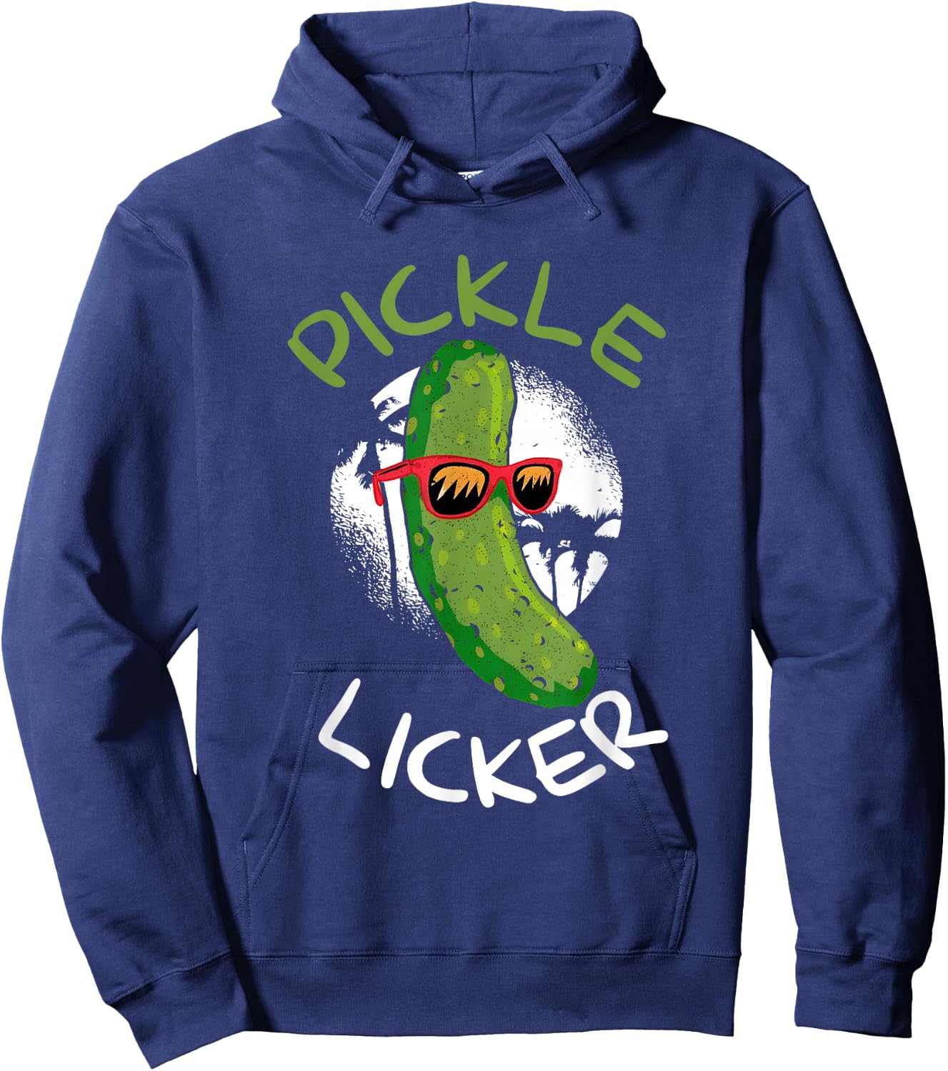 Pickle Licker Funny Cucumber Daddy Joke Humorous Hoodie - Hoodie | Navy