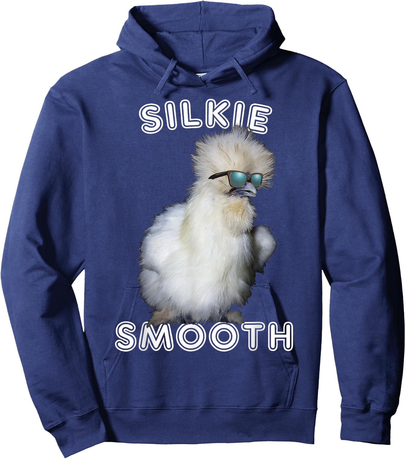 Silkie Chicken Funny Smooth Cuddly Bird Gift Hoodie - Hoodie | Navy
