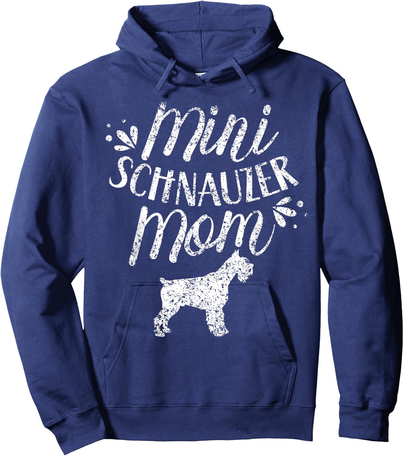 Mini Schnauzer Mom Girl Schnauzers Dog Pet Mother Hoodie - Hoodie | Navy