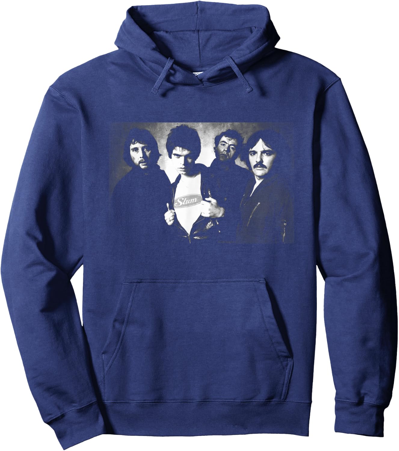 The Stranglers Band Portrait 1977 by Allan Ballard , Black, S Hoodie - Hoodie | Navy