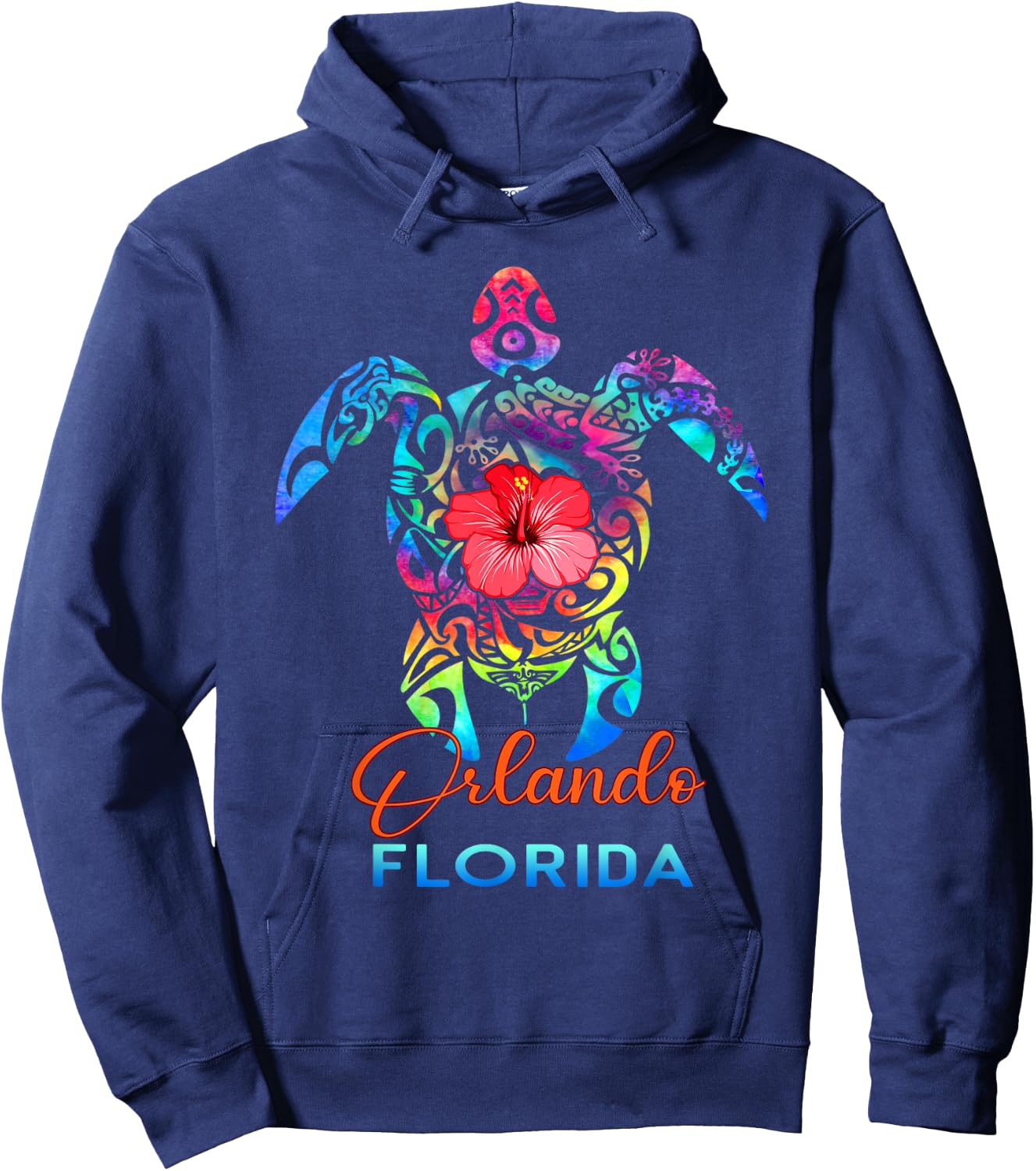 Orlando Florida 2025 Sea Turtle Beach Summer Vacation Trip Hoodie - Hoodie | Navy