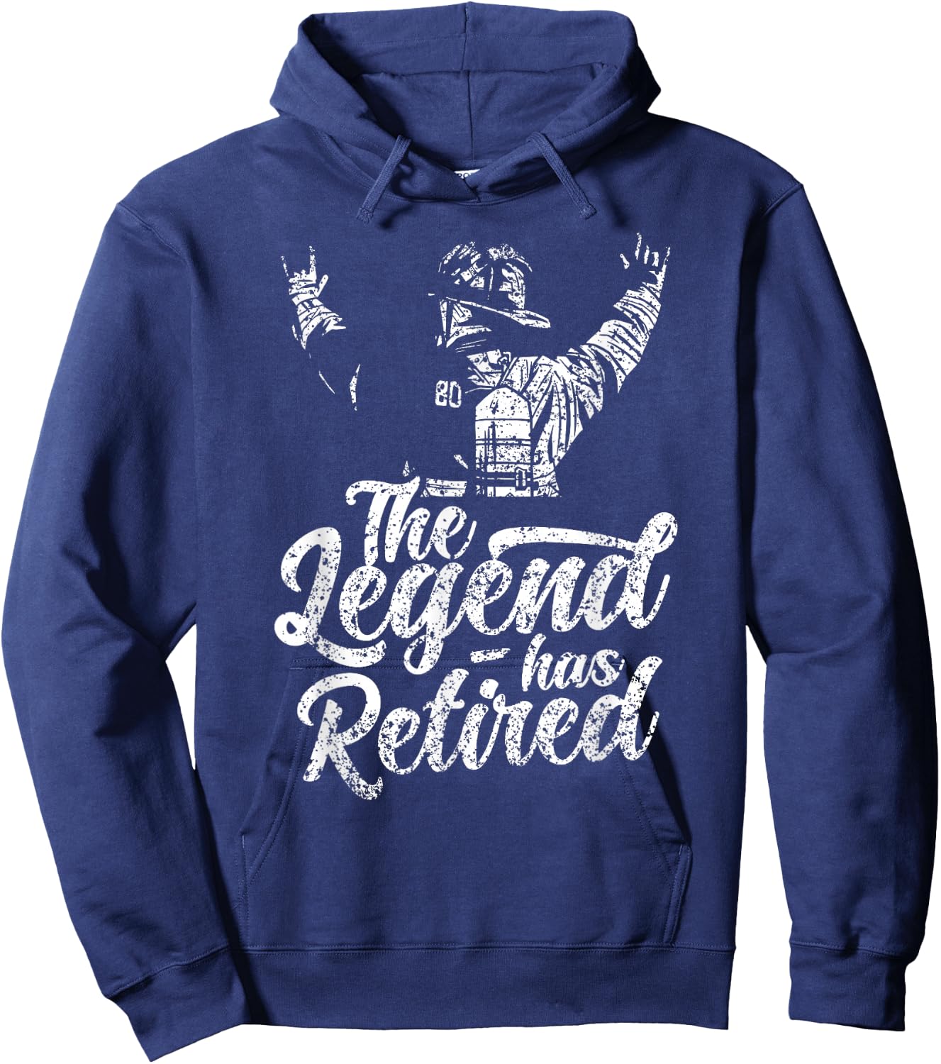 The Legend Has Retired Firefighter Fire Fighter Retirement Hoodie - Hoodie | Navy