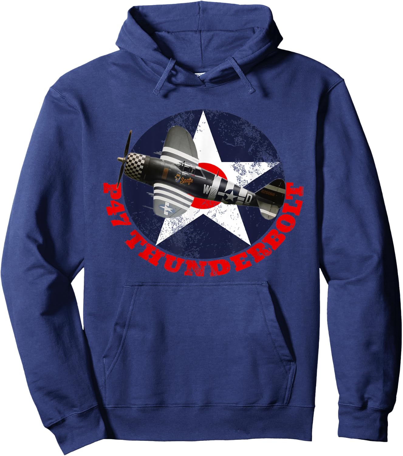P47 Thunderbolt WW2 Fighter Plane Air Shows Plane Spotting Hoodie - Hoodie | Navy