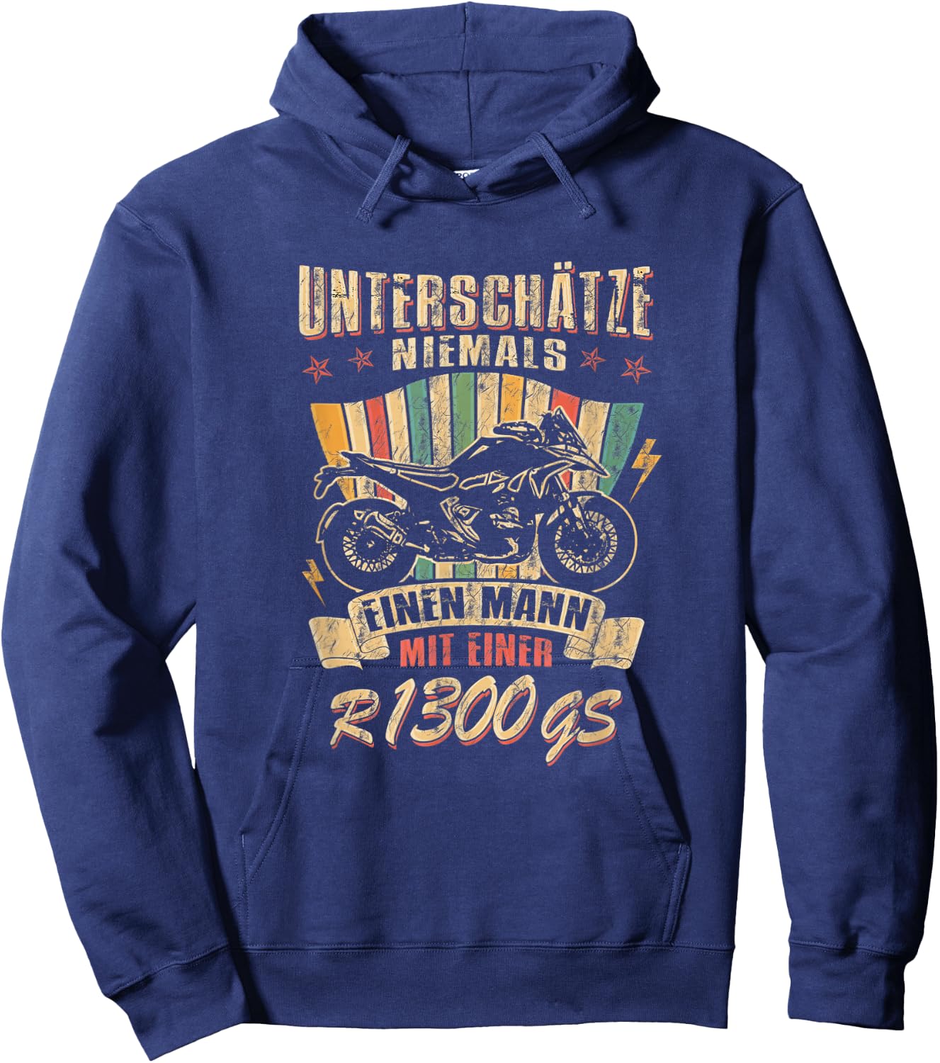 R1300GS Motorcycle Travel Enduro Speed Biker Hoodie - Hoodie | Navy