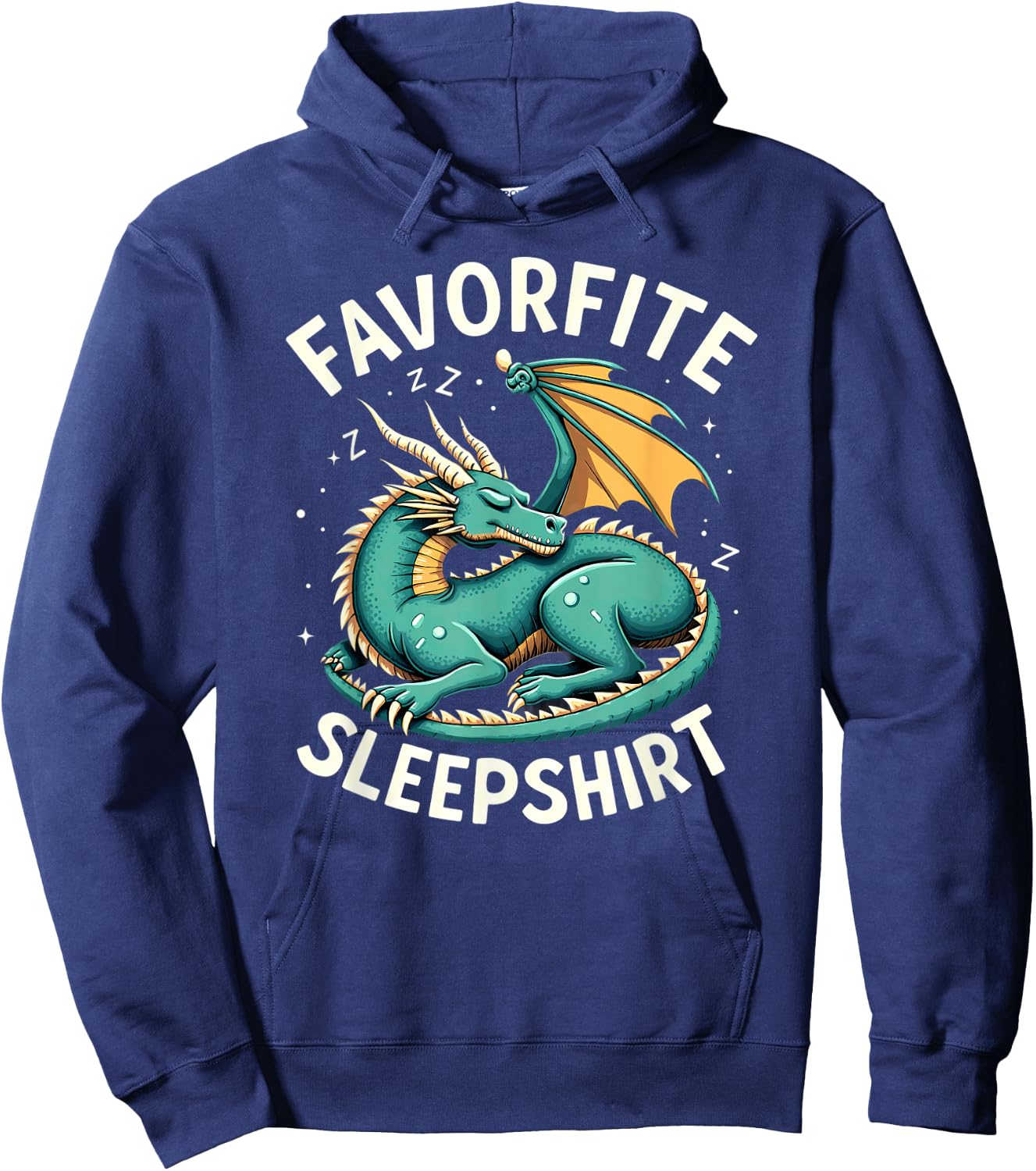 Sleeping Dragon Favorite Sleepshirt Hoodie - Hoodie | Navy