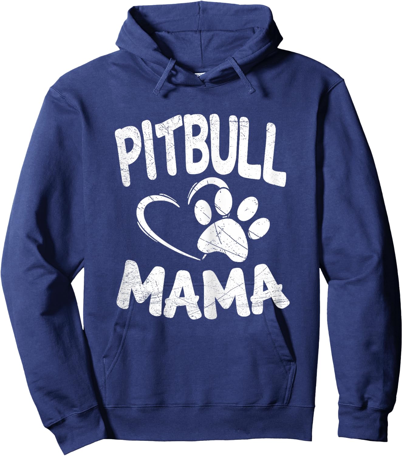 Pitbull Mama Pit bull Lover Dog Gift Terrier Mom Hoodie - Hoodie | Navy