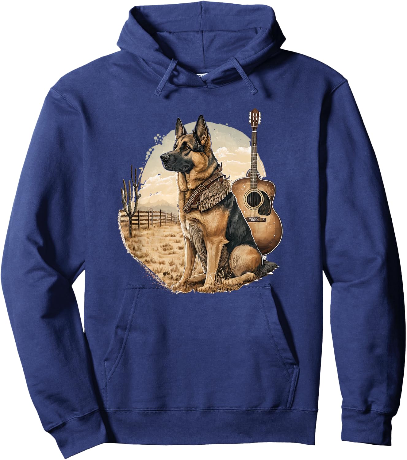 Funny German shepherd Dog Country Music American Rodeo Hoodie - Hoodie | Navy