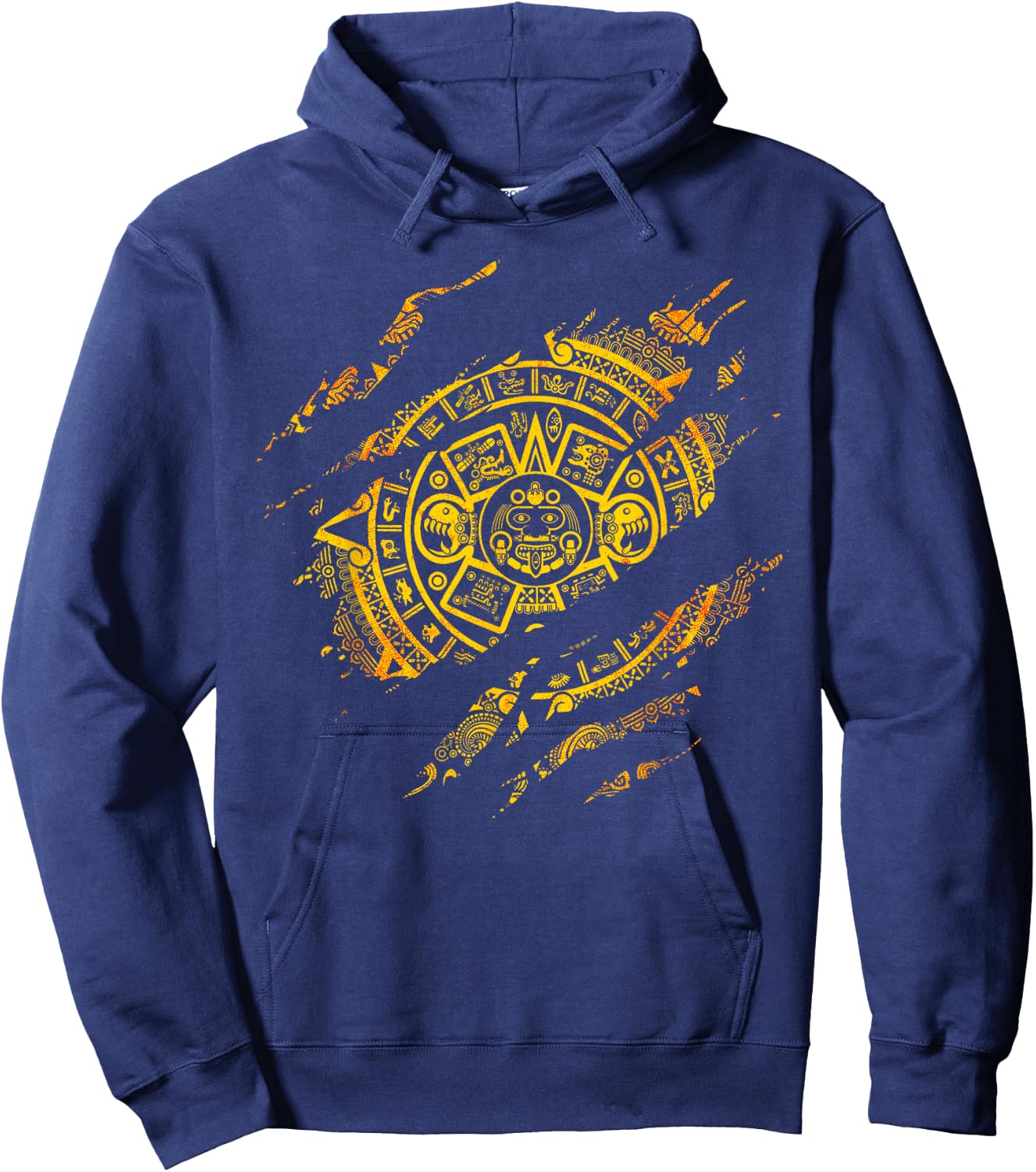 Aztec Mayas Aztec Calendar Mexico History Hoodie - Hoodie | Navy