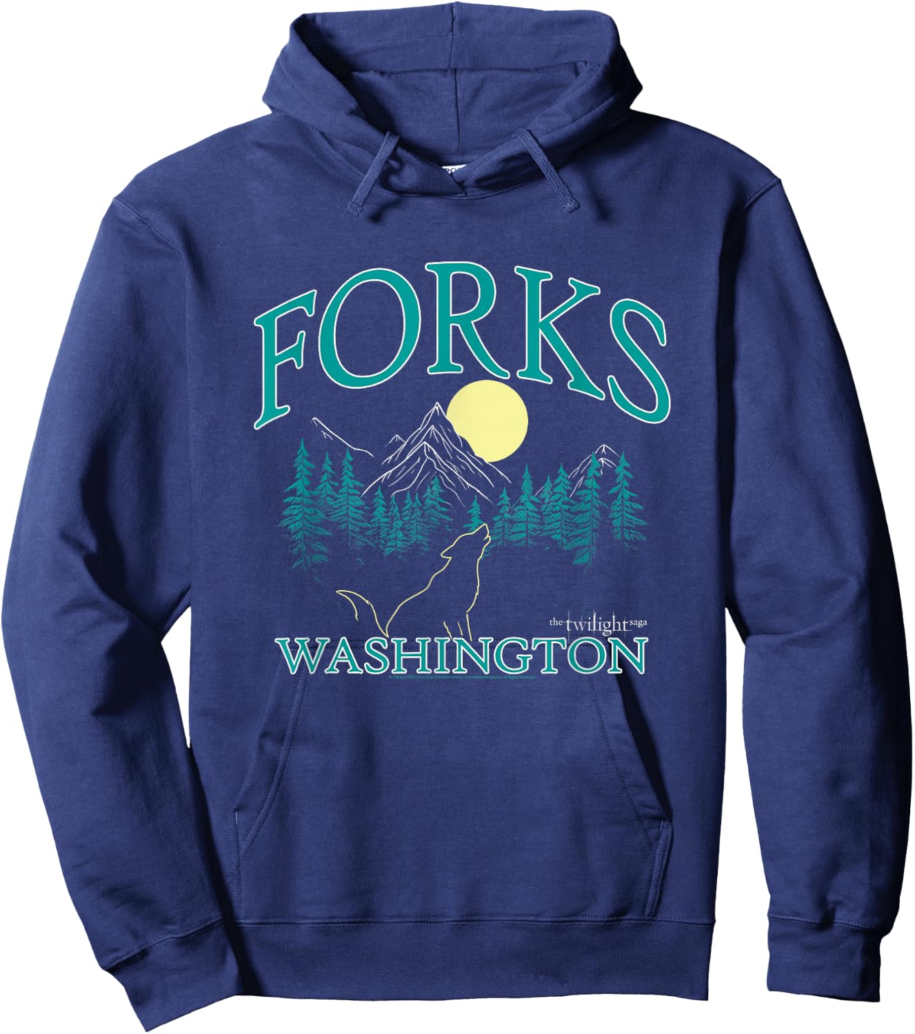 Twilight Forks Washington Movie Hoodie - Hoodie | Navy