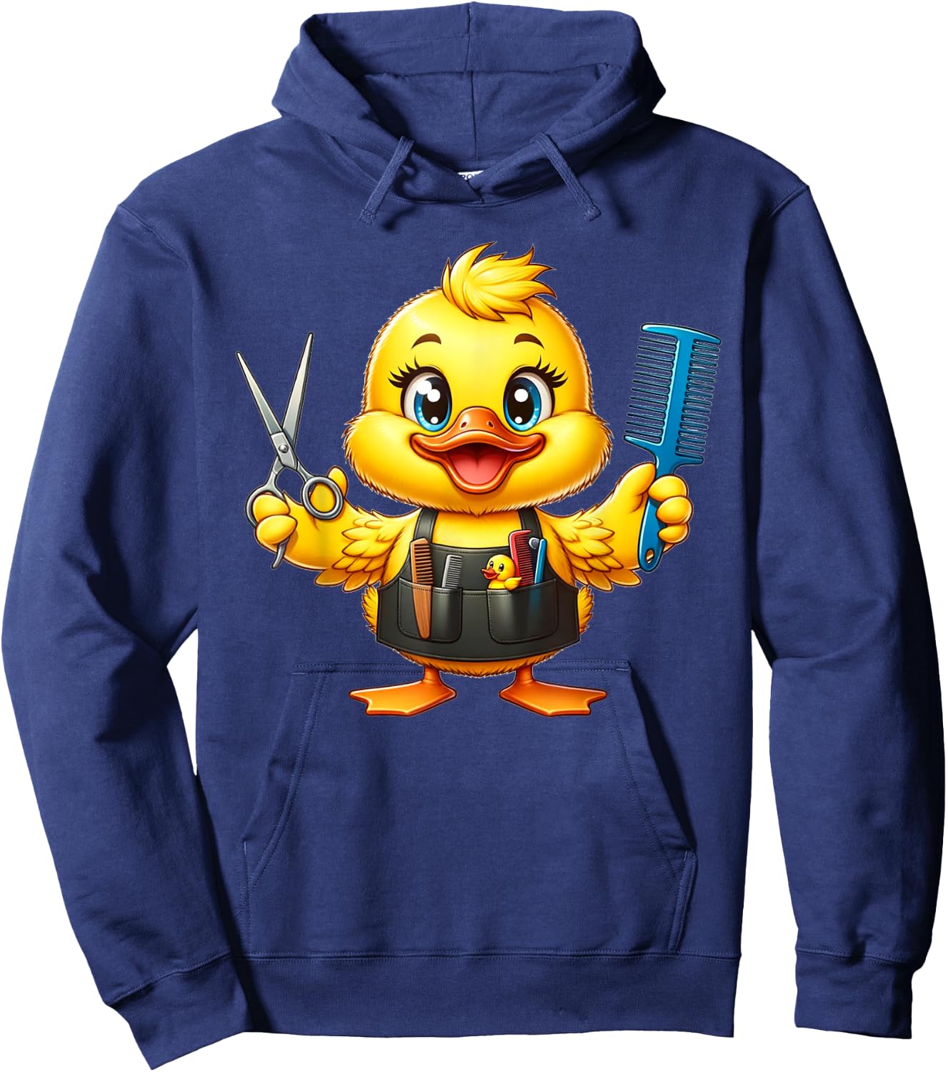 Entchen Friseur Frisör Geschenk | Süßes Entchen als Frisör Hoodie - Hoodie | Navy