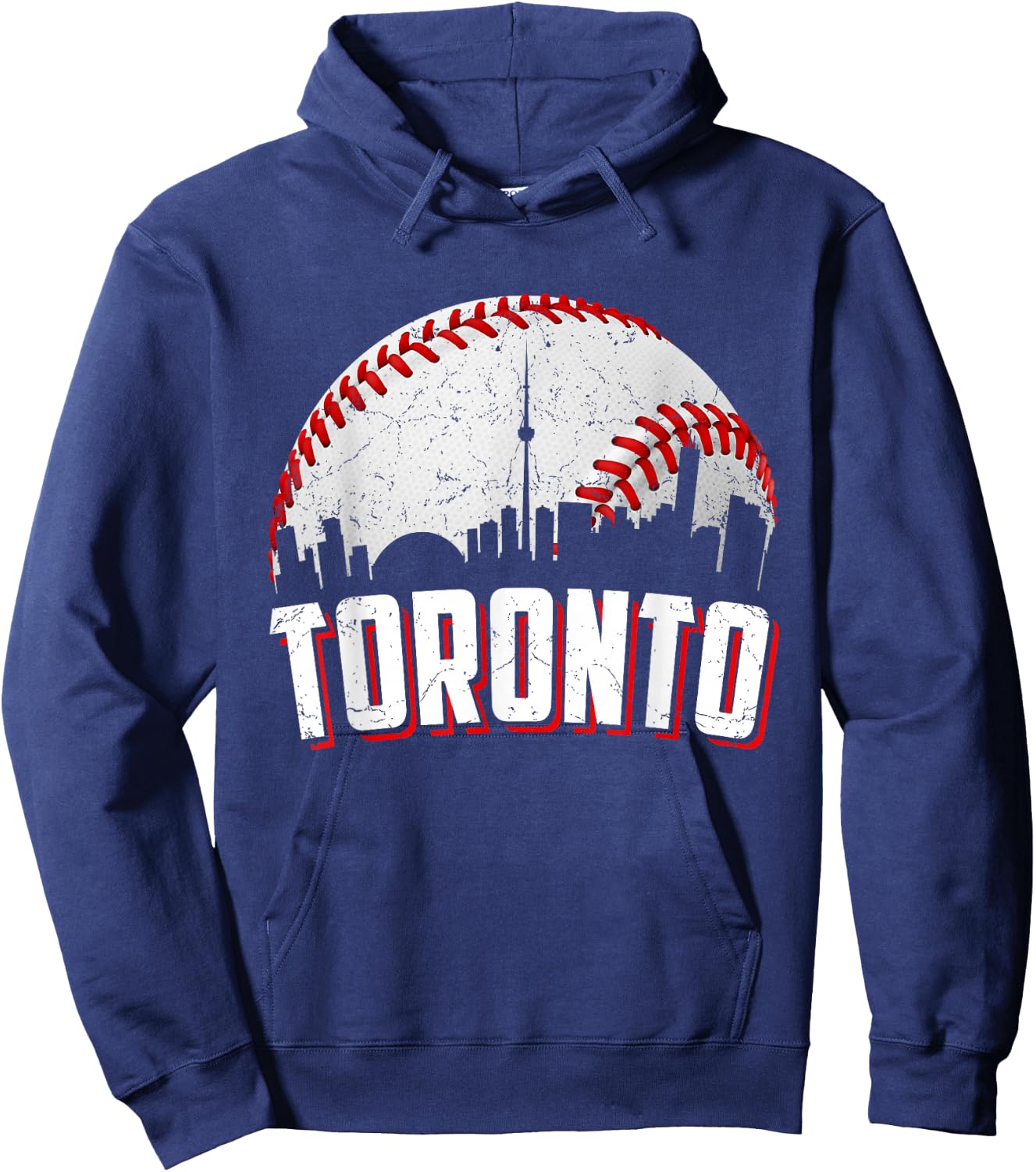 Vintage Baseball Graphic Toronto Women Kids Hoodie - Hoodie | Navy