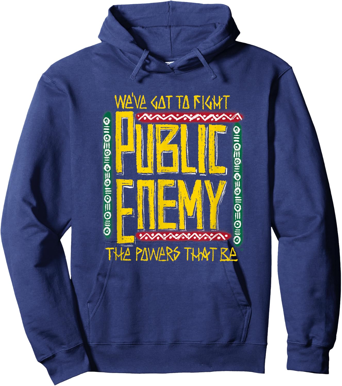 Public Enemy | Fight The Power | 1990s Vintage Legends , black Hoodie - Hoodie | Navy