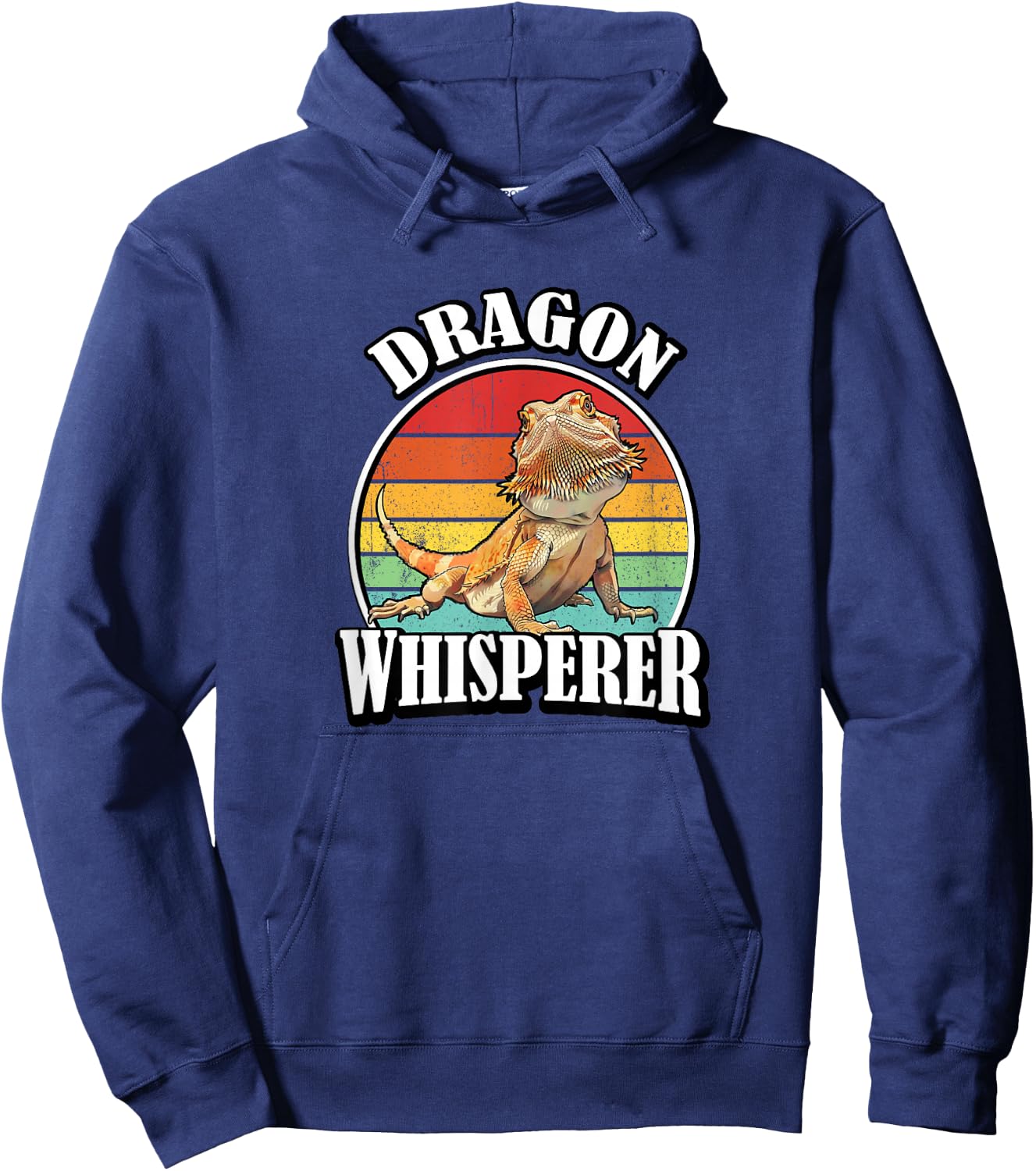 Kids Tiny Dinosaur Dragon Whisperer Bearded Dragon Lover Hoodie - Hoodie | Navy