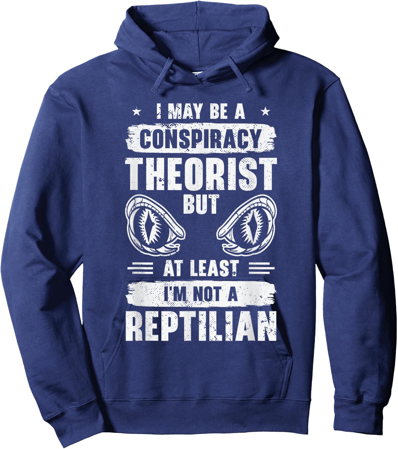 Lizard Reptilian Agenda Conspiracy Theory Hoodie - Hoodie | Navy