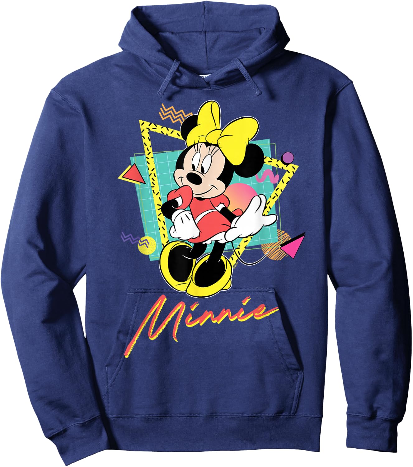 Disney Minnie Mouse Retro ’90s Couples Matching Valentine’s Hoodie - Hoodie | Navy