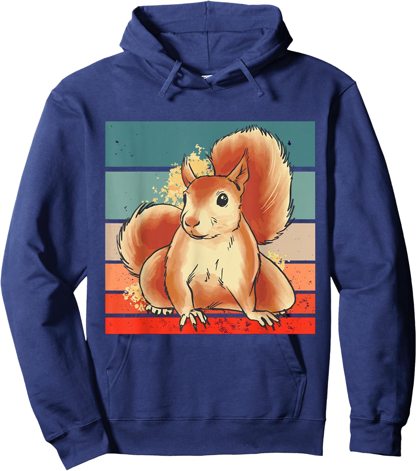 Cute watercolor Squirrel nature art animal lovers Art Hoodie - Hoodie | Navy