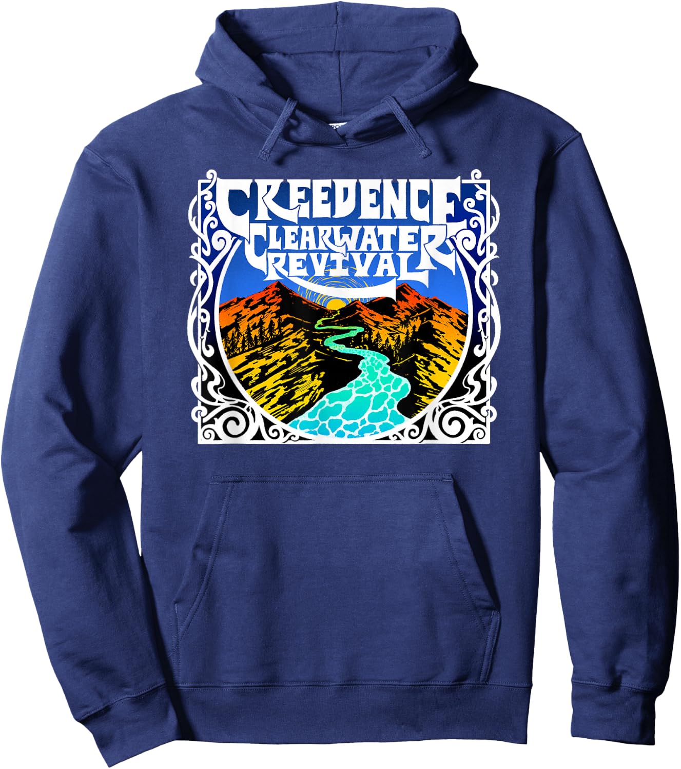 Creedence Clearwater Revival River Hoodie - Hoodie | Navy