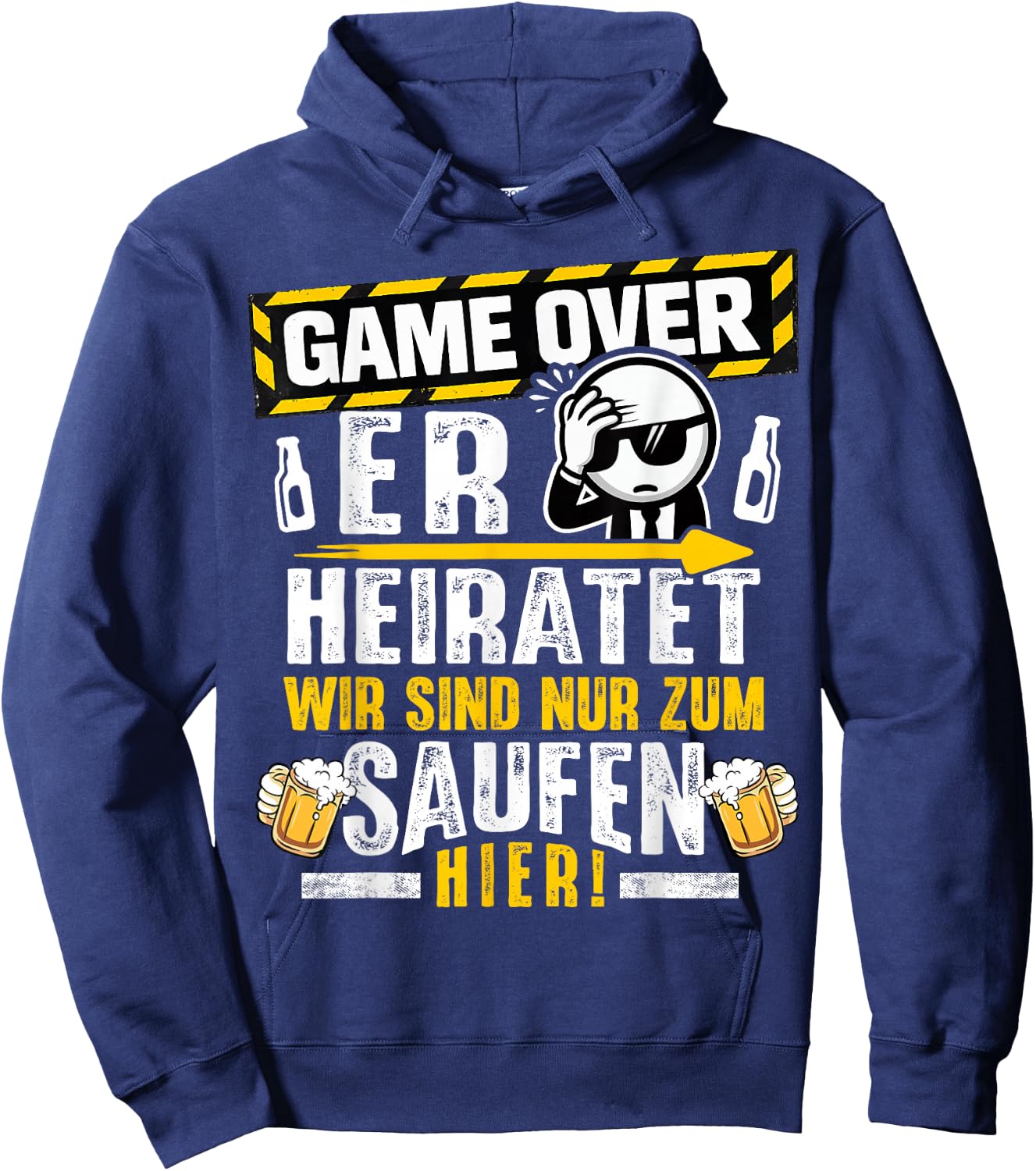 JGA Männer Junggesellenabschied Team Bräutigam JGA Hoodie - Hoodie | Navy