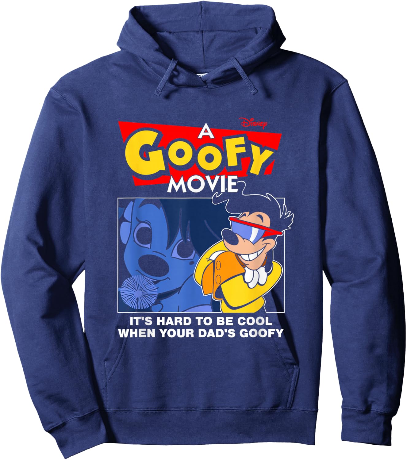 Disney A Goofy Movie Be Cool Max Movie Poster Hoodie - Hoodie | Navy