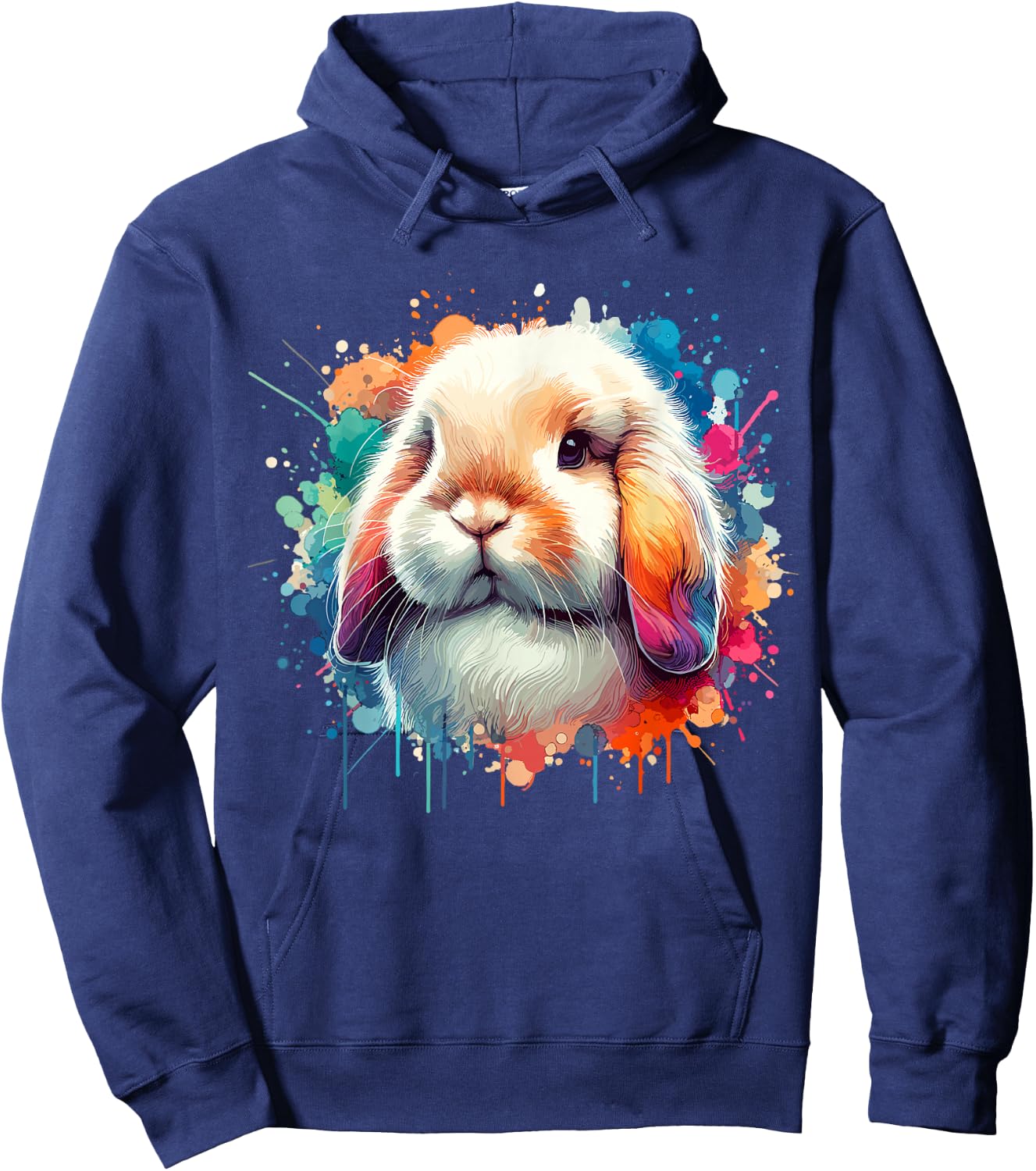 Holland Lop Bunny Easter Mini Lop Cute Hoodie - Hoodie | Navy