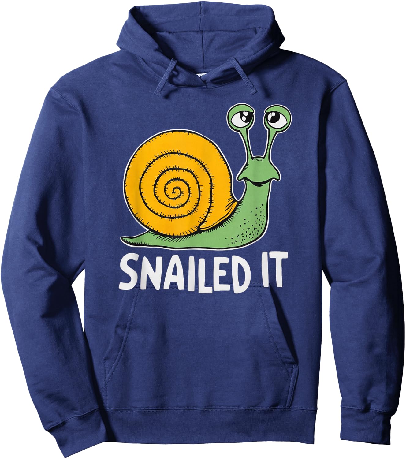 Snailed It Funny Snail Lover Nailed It Hoodie - Hoodie | Navy