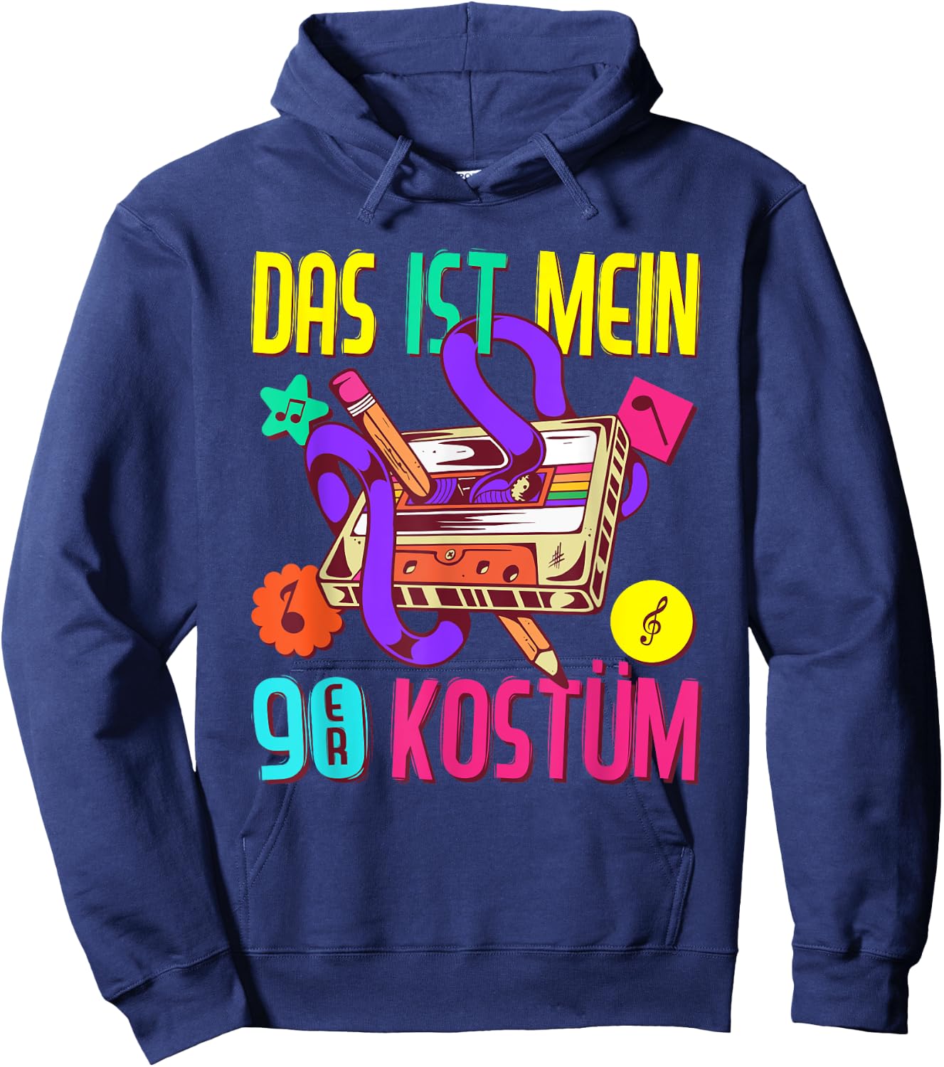 90er Jahre Outfit Damen Herren | Das ist mein 90er Kostüm Hoodie - Hoodie | Navy