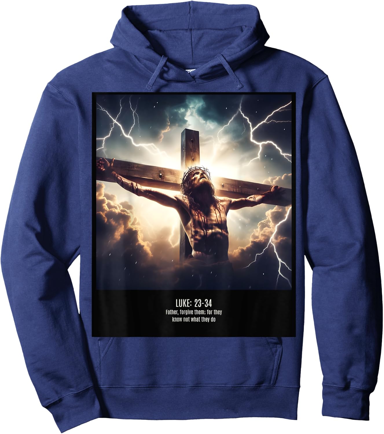 Forgive Them For They Know Not What They Do Hoodie - Hoodie | Navy