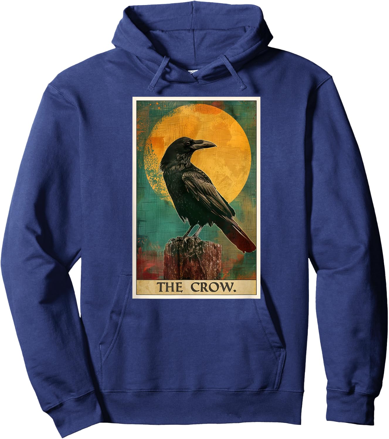 Crow Tarot Card Crows Crow Hoodie - Hoodie | Navy