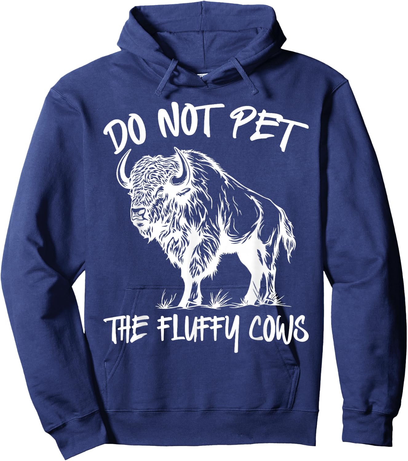 Sorry I'm Late I Saw a Fluffy Cow, Highland Cow Breeder Hoodie - Hoodie | Navy