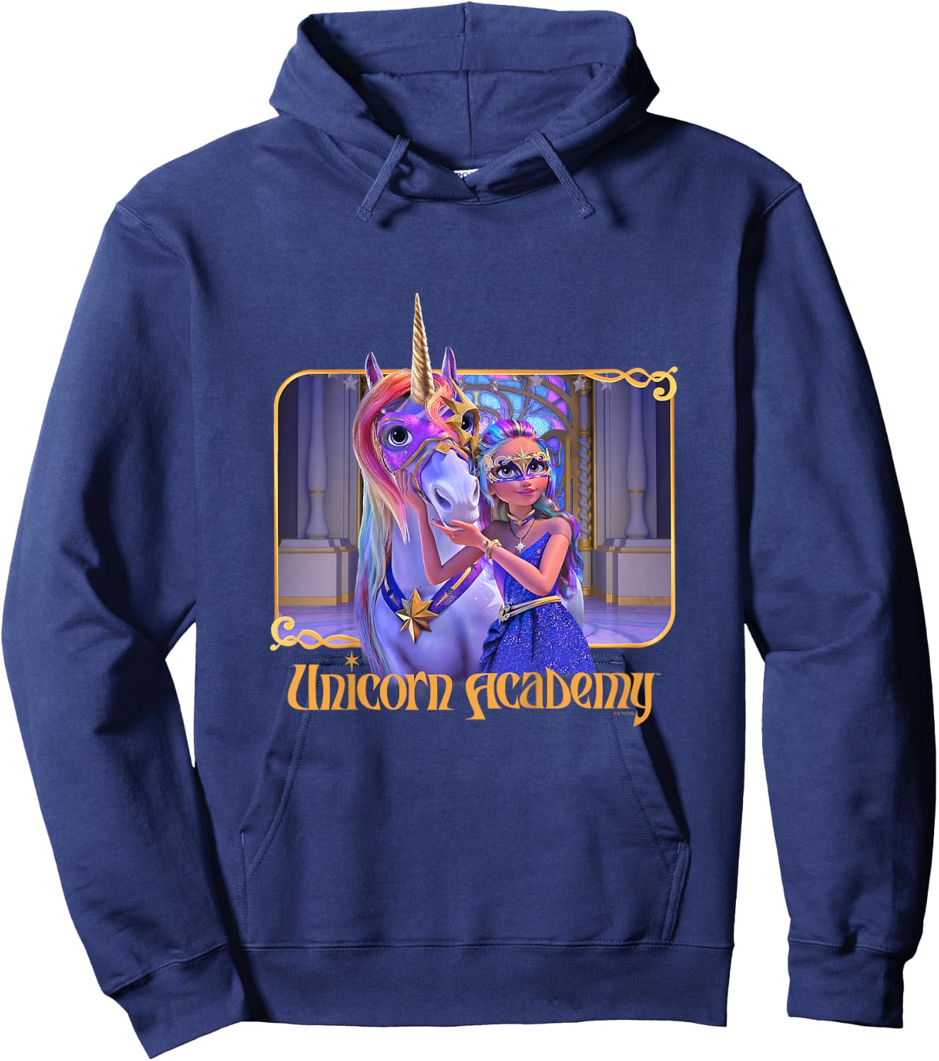 Child Sophia and Wildstar Ball Masquerade Fairy Moon , Black, 2 Hoodie - Hoodie | Navy